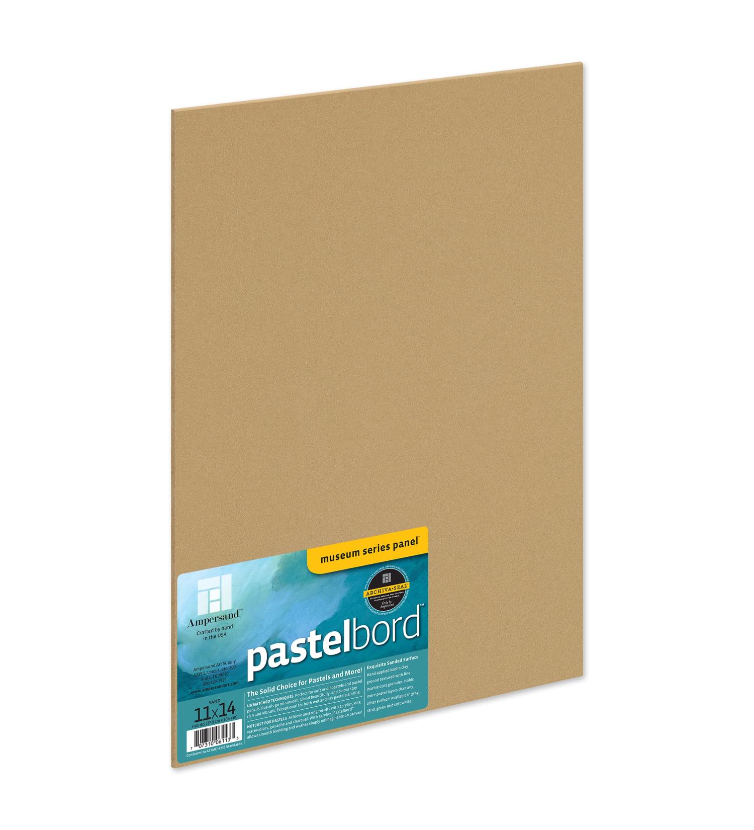 Ampersand Museum Series Pastelbord 11x14 Sand - 1/8 Inch Depth - Buy Online on GoSupps.com