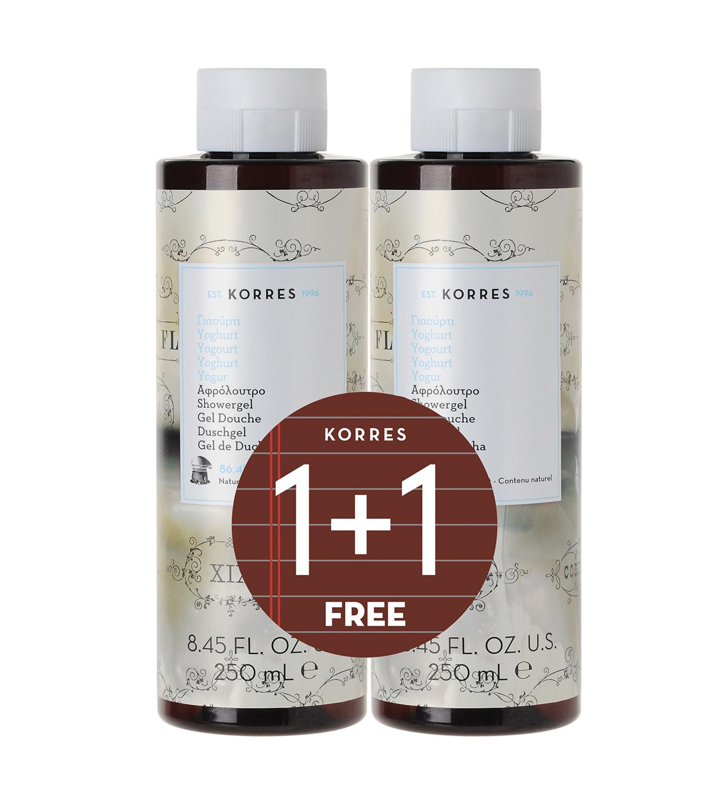 CORRES Korres Shower Gel Yoghurt 2x250ml