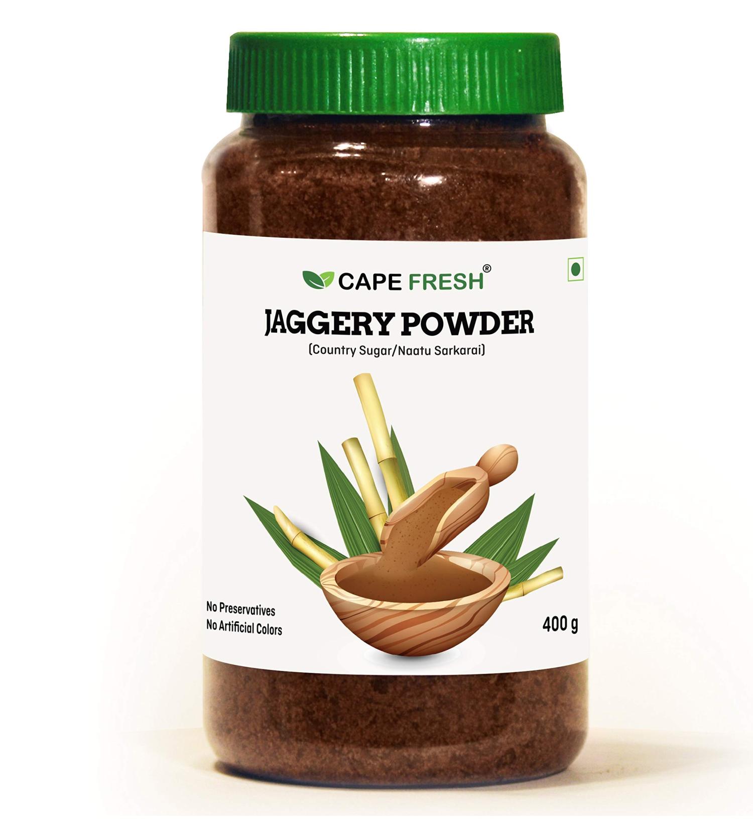 Cape Fresh Jaggery Powder | From Sugar Cane | Naattu Sarkarai 400g - Buy Online on GoSupps.com