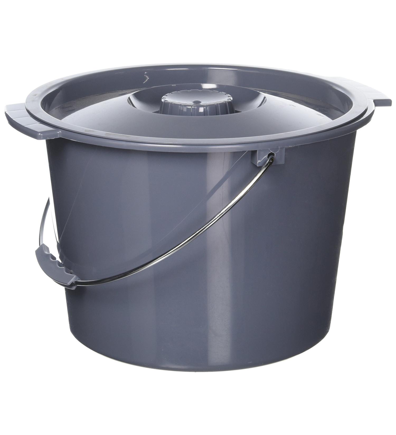 Medline Commode Bucket with Lid and Handle Case