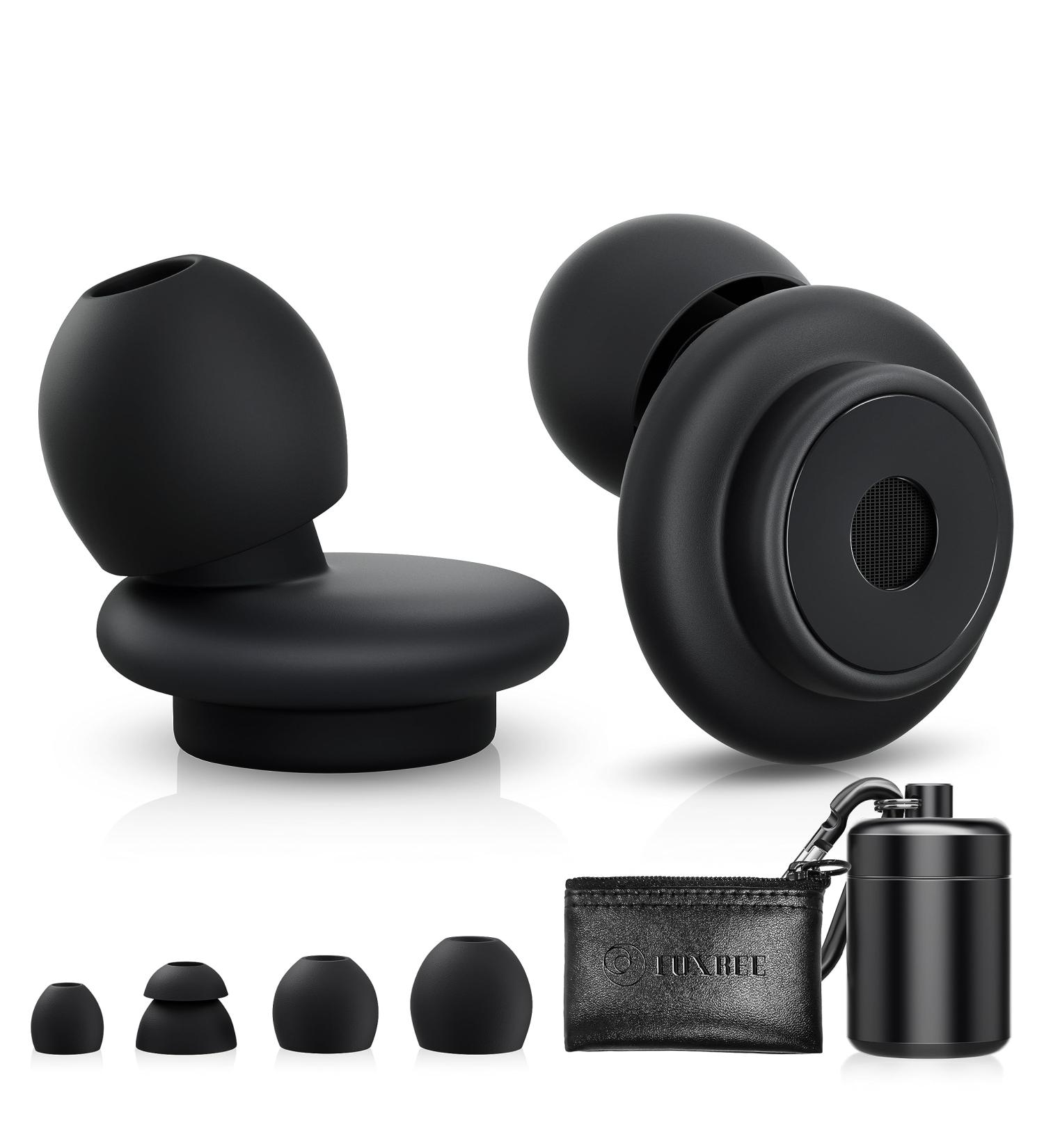 Ear Plugs for Sleeping Noise Canceling Reusable Earplugs for Work Concerts Motorcycles Focus & Noise Sensitivity 28dB Noise Reduction 10 Silicone Ear Tips in XS/S/M/L/D Black - Buy Online on GoSupps.com