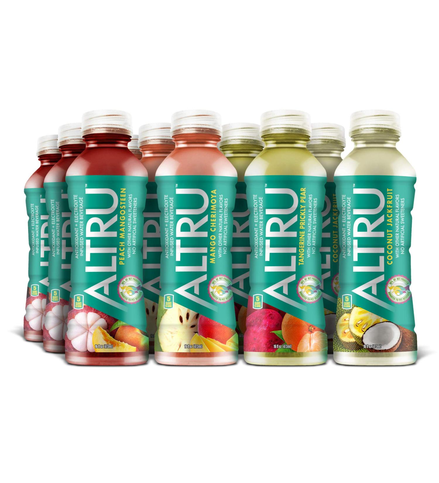 ALTRU Exotic Fruit Flavored Water 12 Pack | Patented Antioxidant & Electrolyte Blend | Glutathione | Keto | Zero Sugar | Variety Pack - Buy Online on GoSupps.com