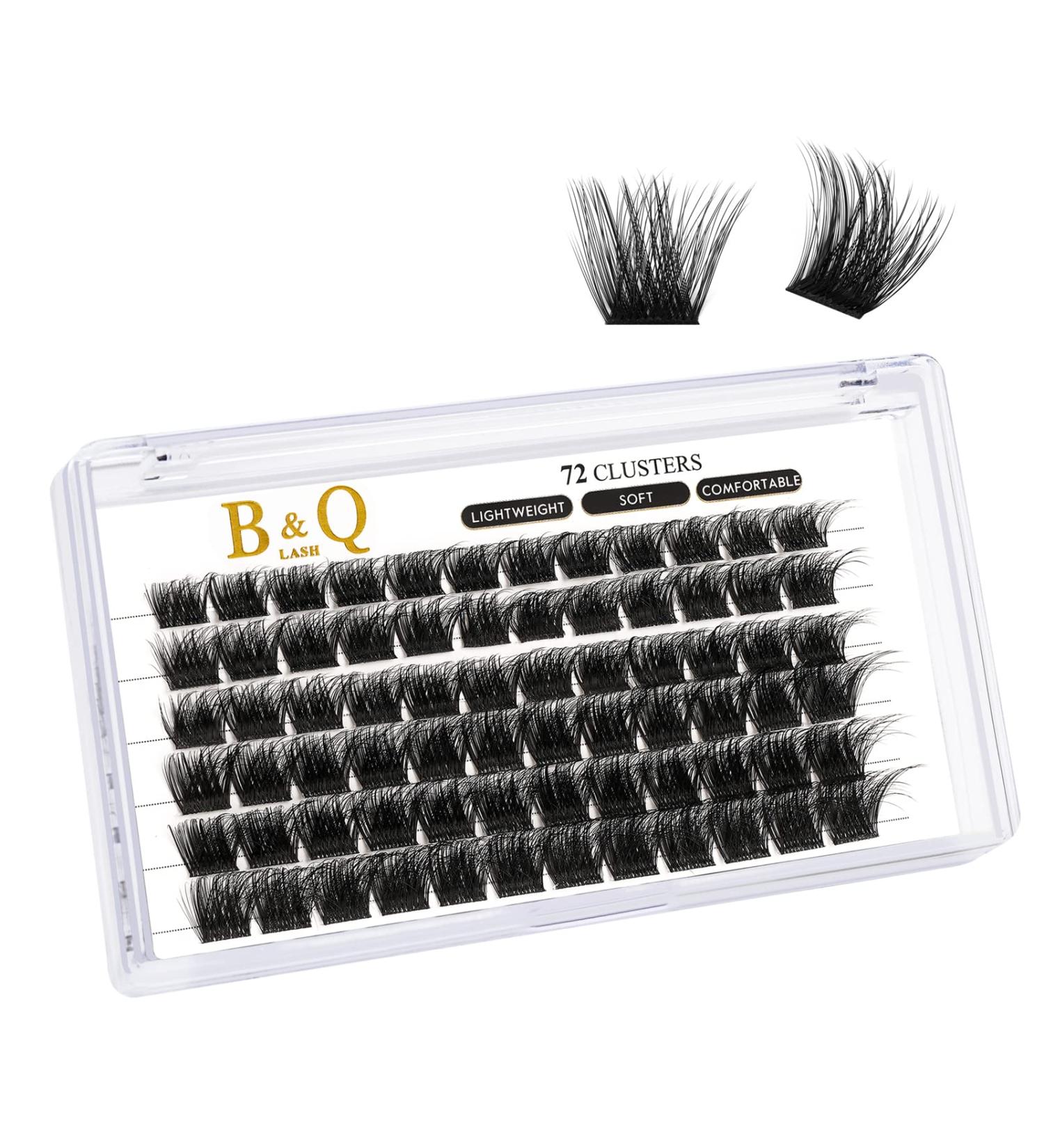 D Curl 16mm 72 Cluster Lash Extensions | Volume Wispy Individual Lashes DIY | Soft Eyelash Clusters B30 D-16mm - Buy Online on GoSupps.com