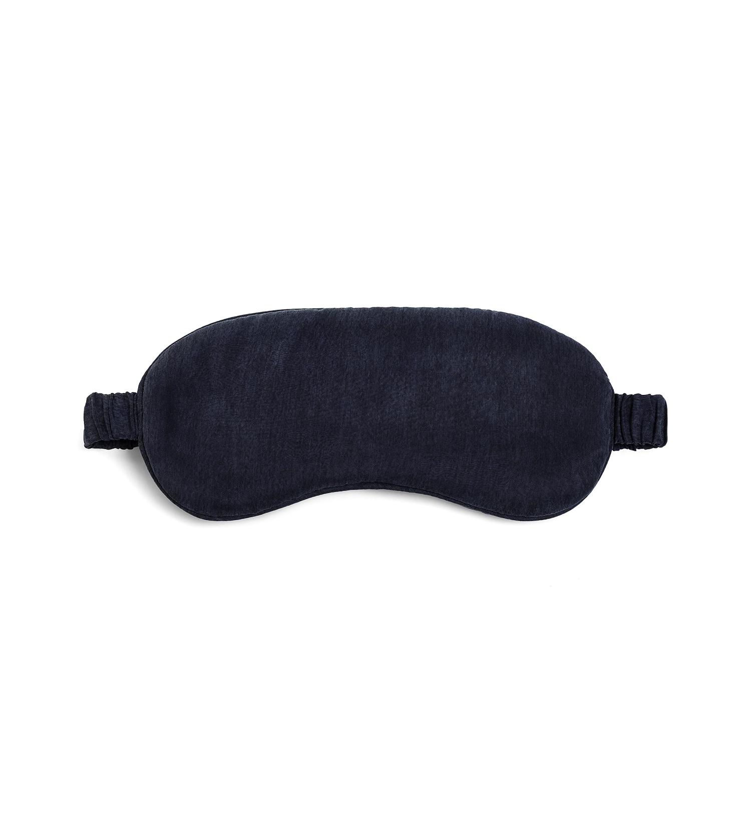 Niluu Luxury Vegan Silk Sleep Mask | Super-Smooth & Comfortable Night Eye Mask for Men and Women | Midnight Blue - Buy Online on GoSupps.com