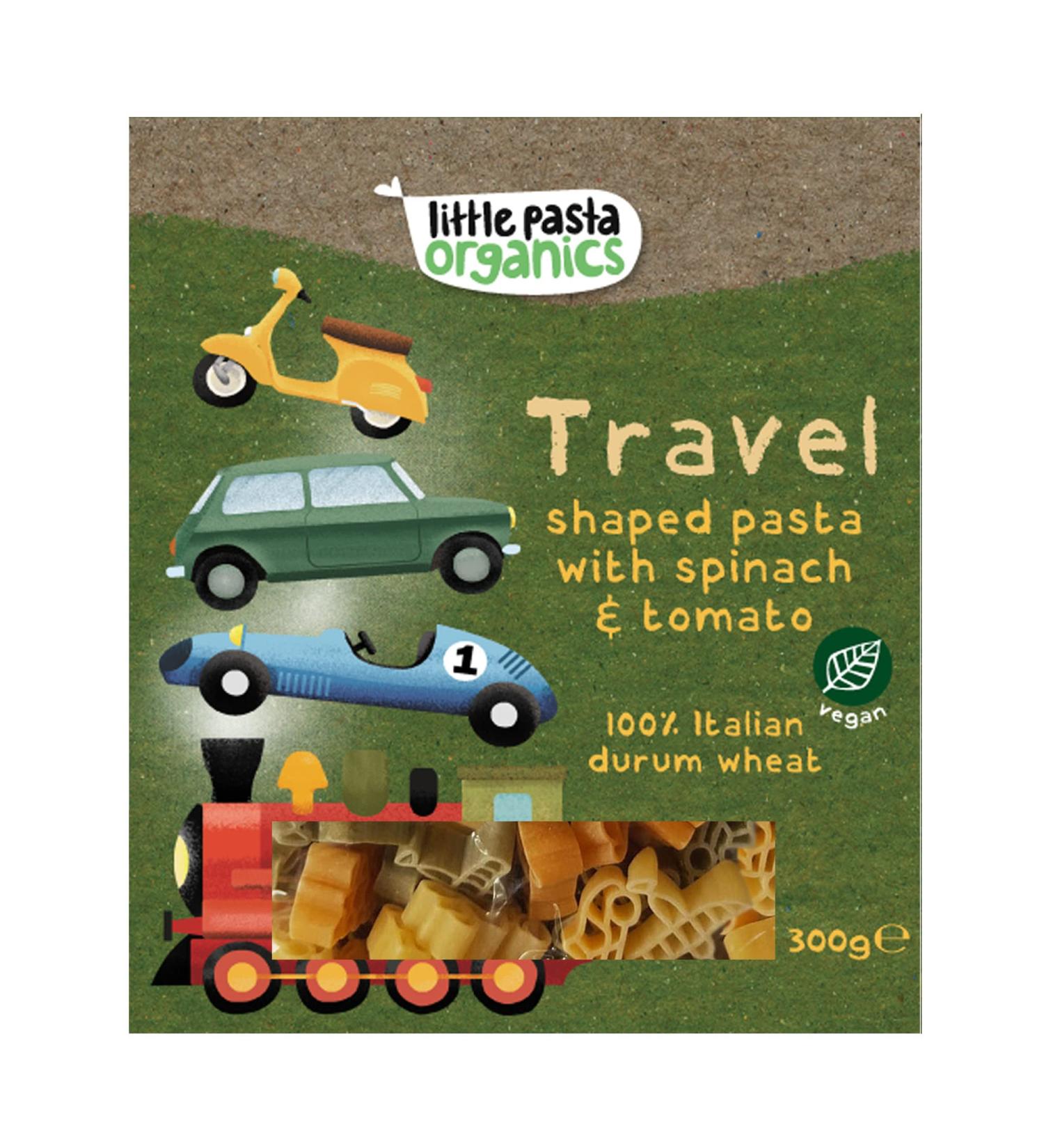 Little Pasta Organics Travel Shaped Pasta
