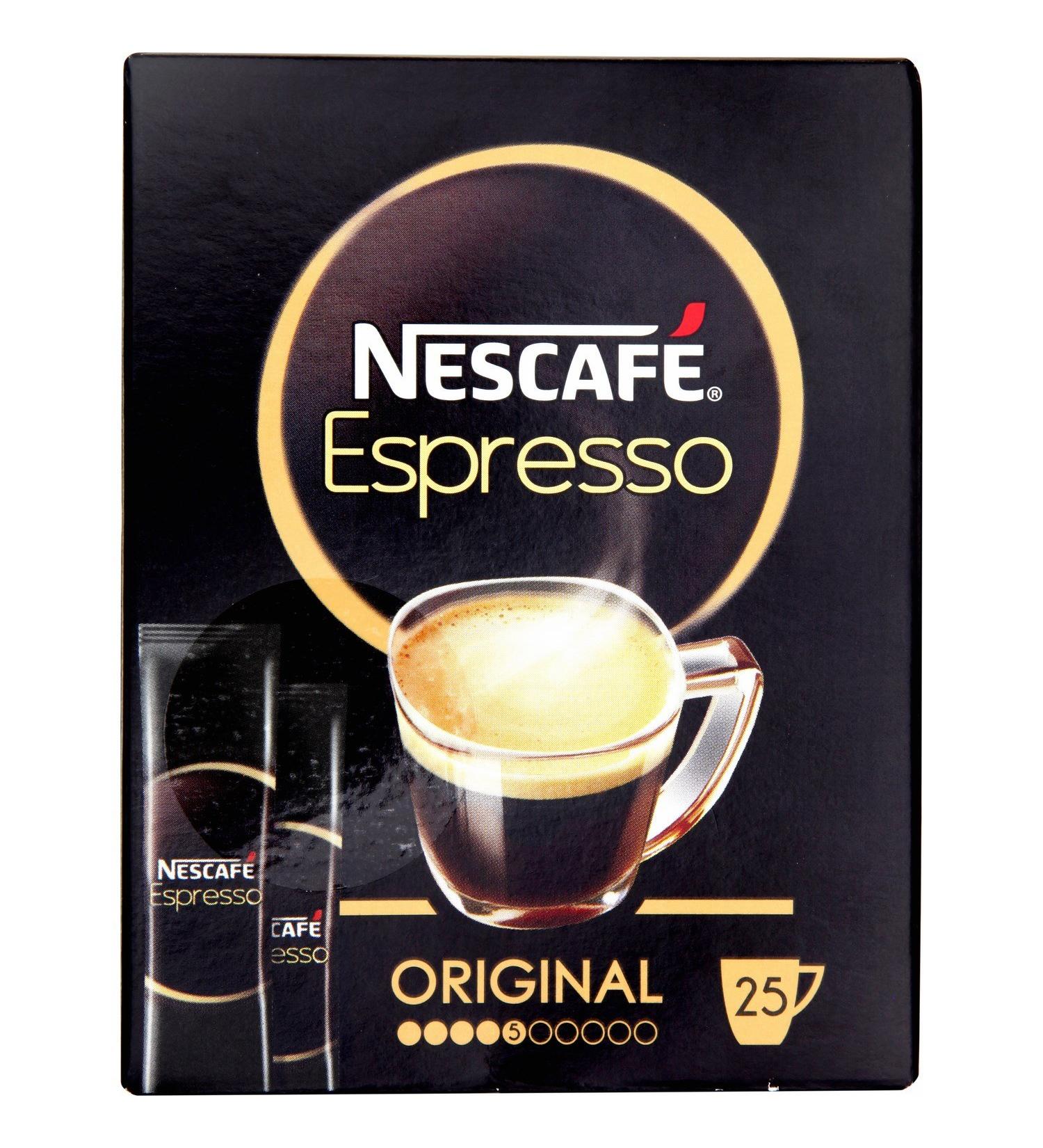 Nescaf AZERA Original Espresso Soluble Coffee Pack of 25 Sticks - Pack of 4 (Packaging May Vary) - Buy Online on GoSupps.com
