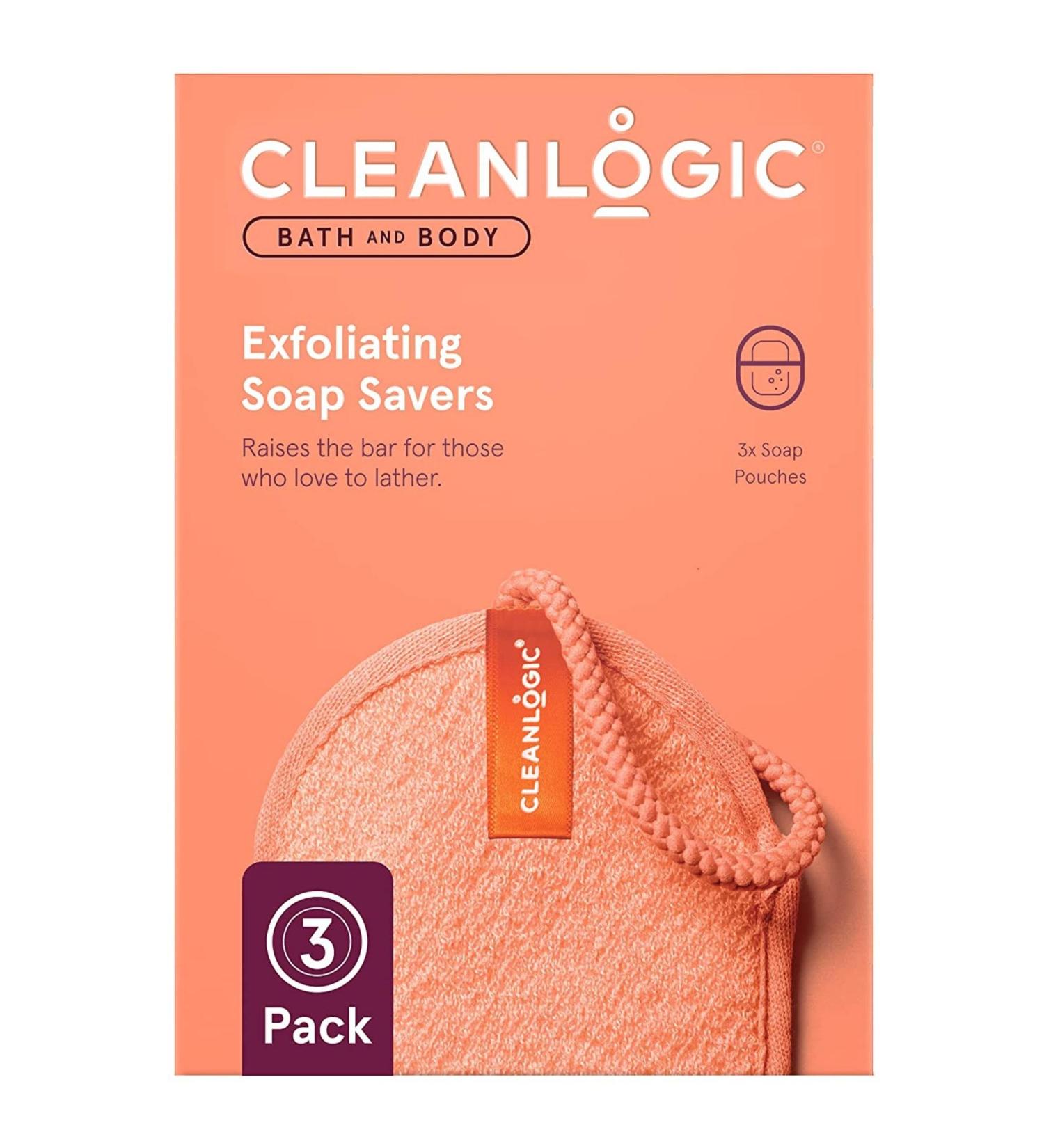 Cleanlogic Bath & Body Exfoliating Soap Saver - 3 Pack Assorted Colors for Daily Skincare Routine - Buy Online on GoSupps.com