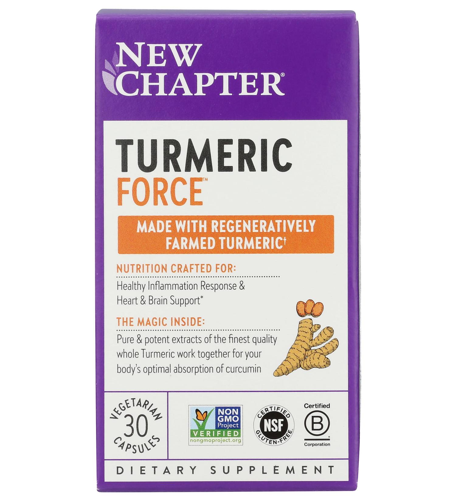 New Chapter Turmeric Force 30 Ct - Buy Online on GoSupps.com