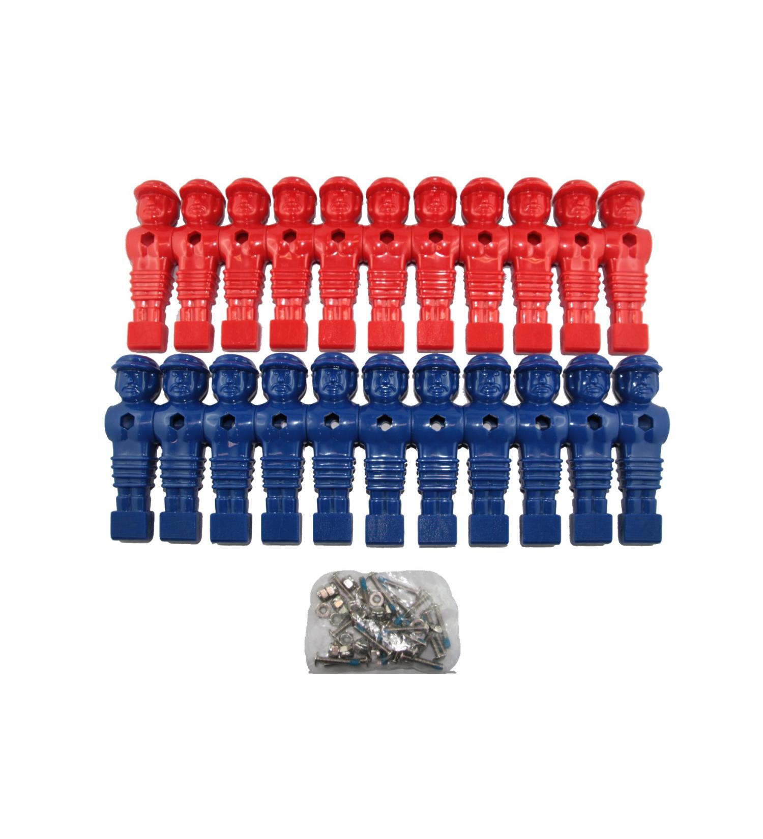Foosball figures Mastercup 22 pieces complete with screws and nuts
