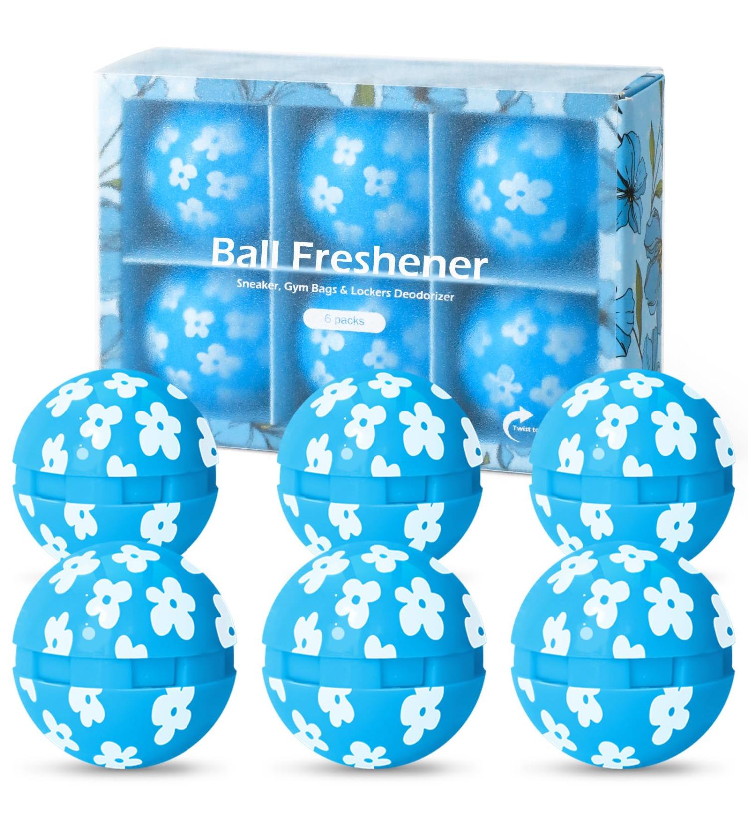 Scentorini Schuhdeo - 6 Pack Deodorizing Balls for Sports Shoes | Linen Fragrance | Odor Removal for Bags Lockers & More - Buy Online on GoSupps.com