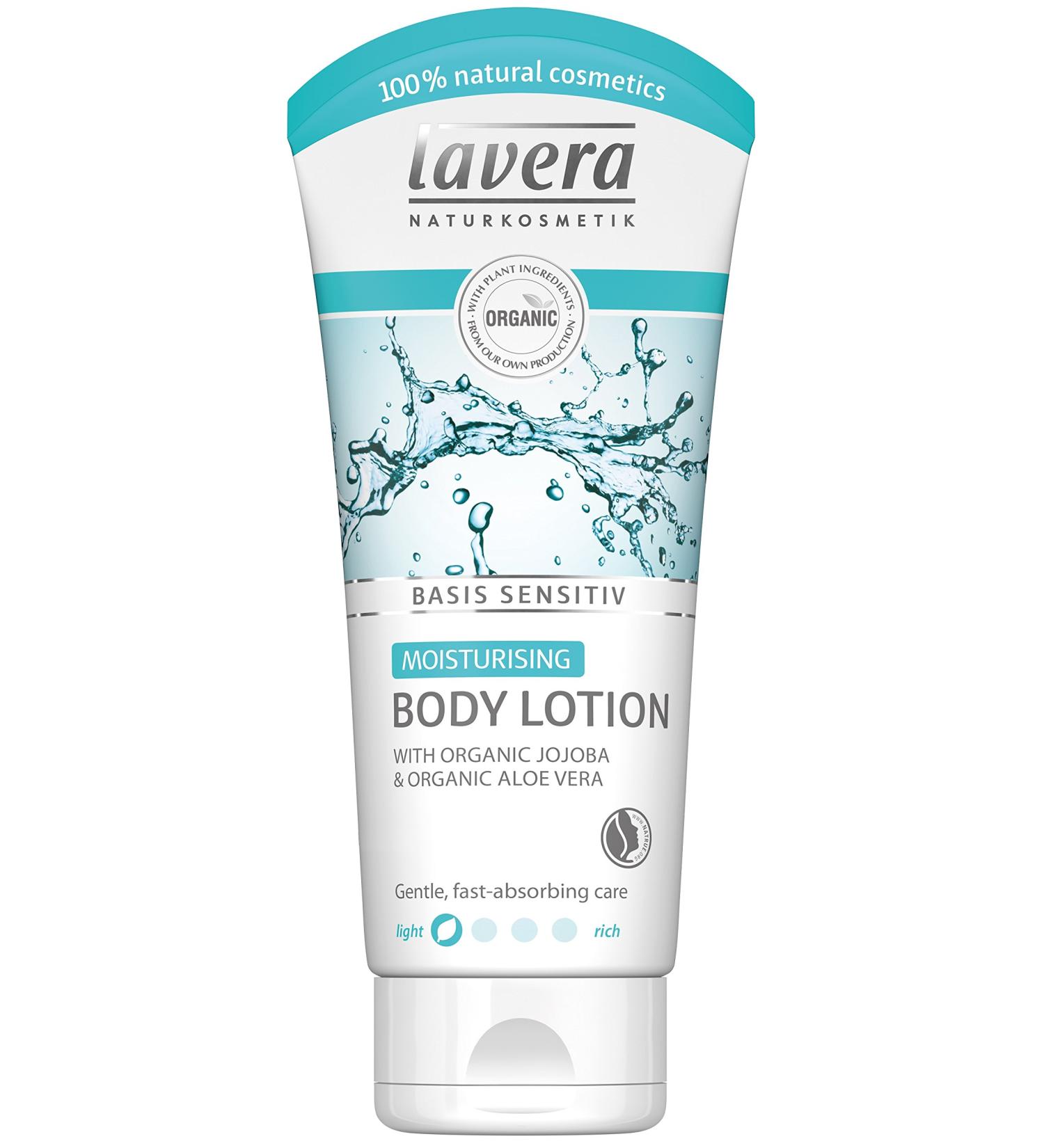 lavera Moisturising Body Lotion Intensive Moisturising Care Vegan Organic Skin Care Natural & Innovative Cosmetics 200ml - Buy Online on GoSupps.com