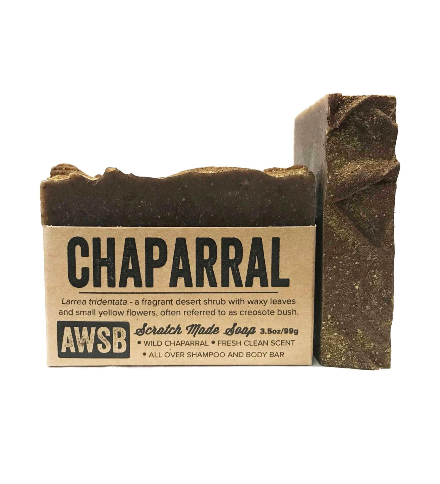 Chaparral Shampoo & Body Bar Soap Vegan All Natural with Organic Ingredients Handmade by A Wild Soap Bar