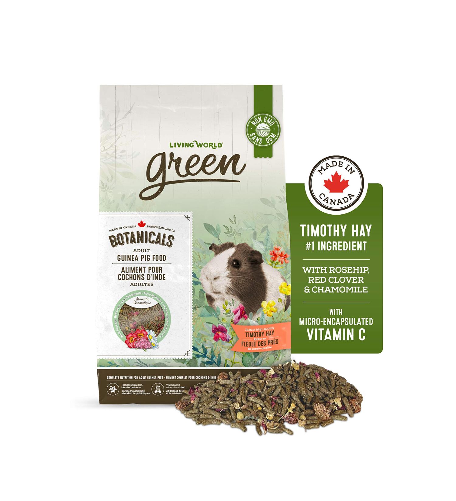 Living World Green Botanicals Adult Guinea Pig Food 1.36 kg (3 lb) - Buy Online on GoSupps.com