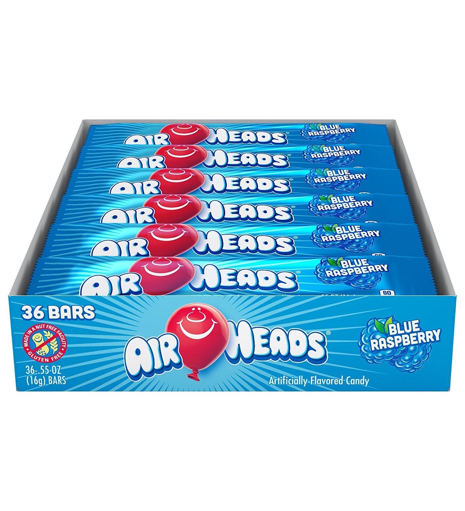 Airheads Airheads Blue Raspberry Bar 15.6 g pack of 36