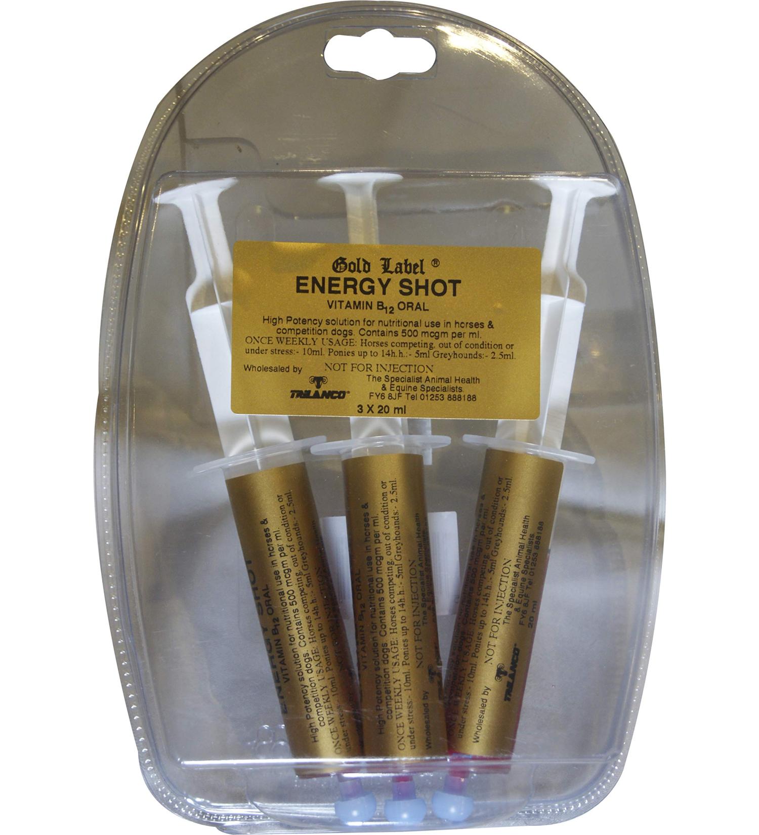 Gold Label Unisex's Herbal Health Energy Shot Clear One Size