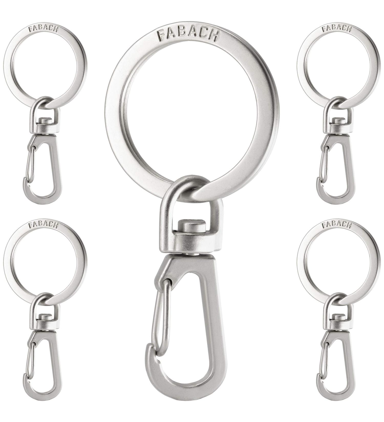 Fabach 5 Pack Carabiner Keychain - Rotatable Key Ring & Mini Key Holder for Tinkering - Durable Removable Hook for All Your Keys - Buy Online on GoSupps.com