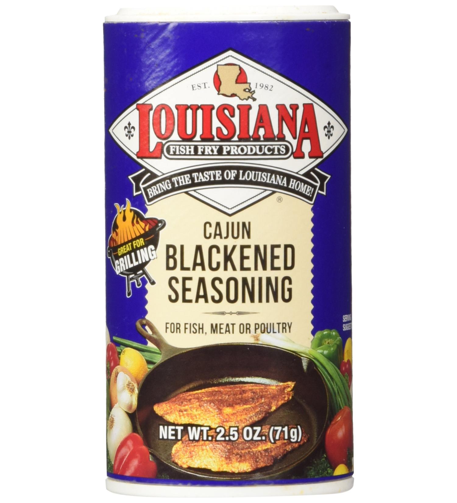 Louisiana Cajun Blackened Seasoning - 2.5 oz Shakers (2 Pack) - Buy Online on GoSupps.com