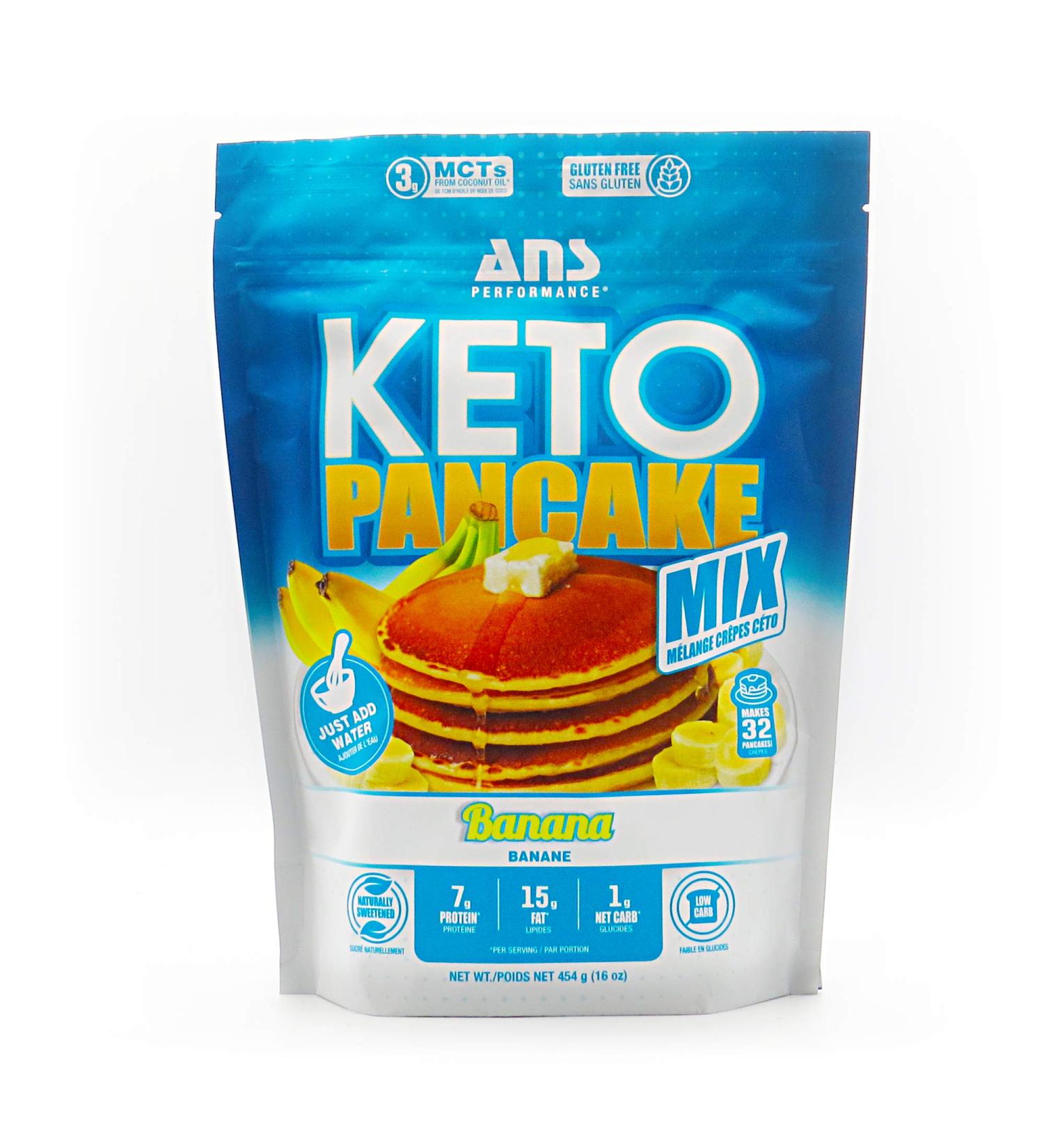 ANS Performance Keto Pancake Mix Banana 454g - Buy Online on GoSupps.com