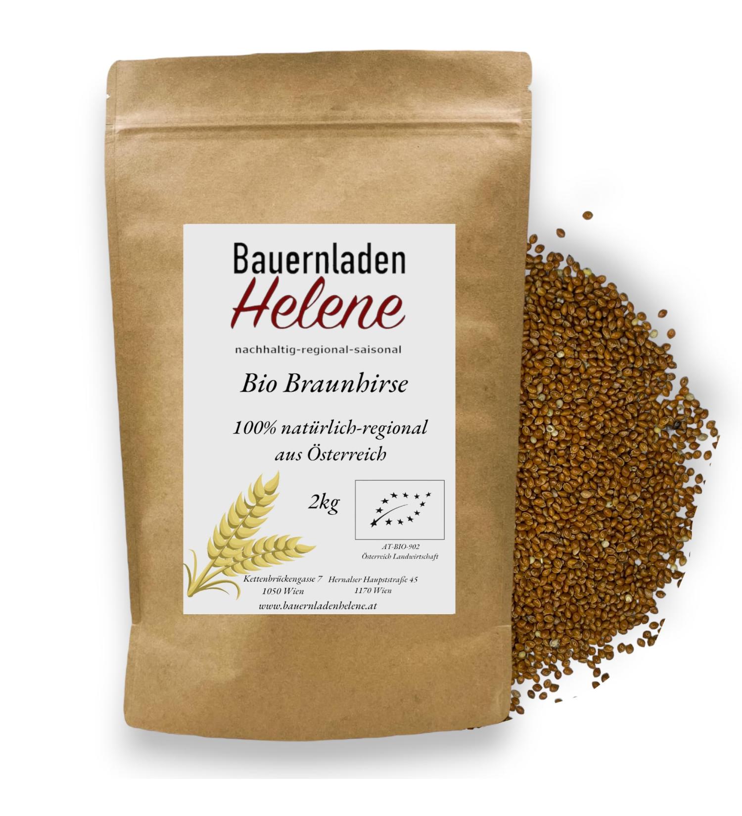 Organic Brown Millet - Natural Superfood | 100% Austrian Whole Grains (1Kg) - Healthy Diet Online - Buy Online on GoSupps.com