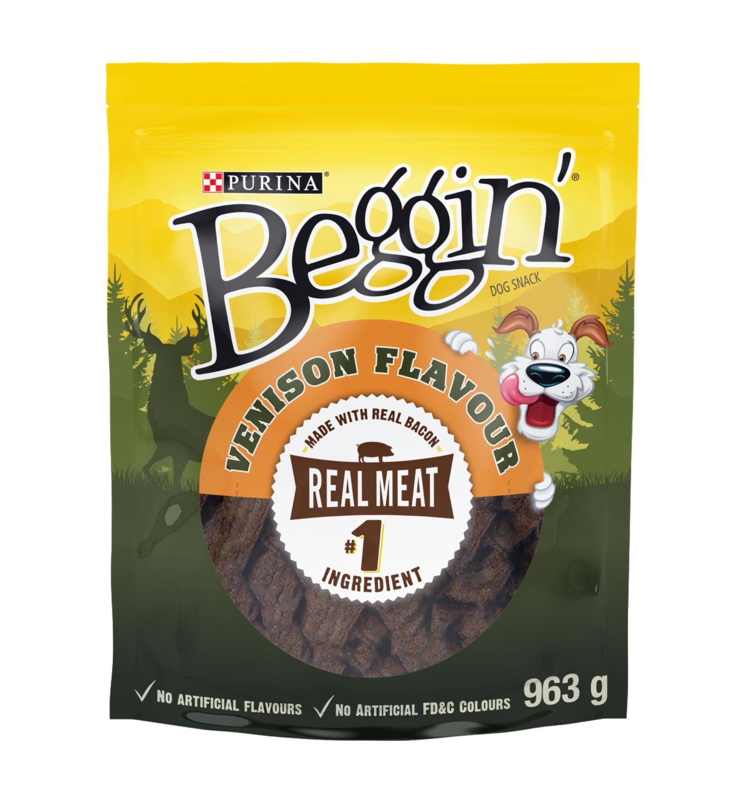 Beggin' Dog Treats Venison - 963 g Pouch (1 Pack) 963 g (Pack of 1) - Buy Online on GoSupps.com