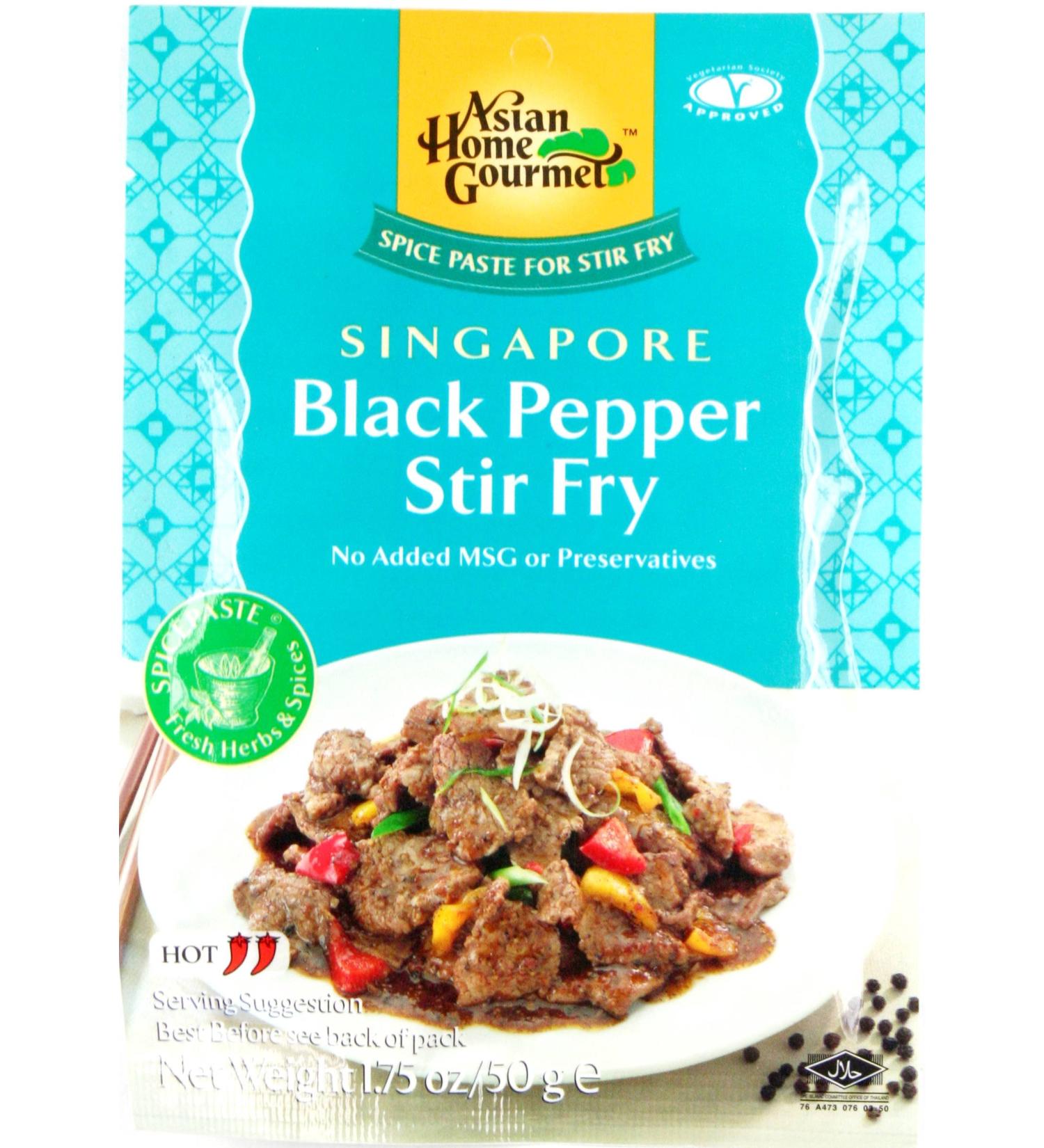 Asian Home Gourmet Asian Home Gourmet Singapore Black Pepper Stir Fry 50 g