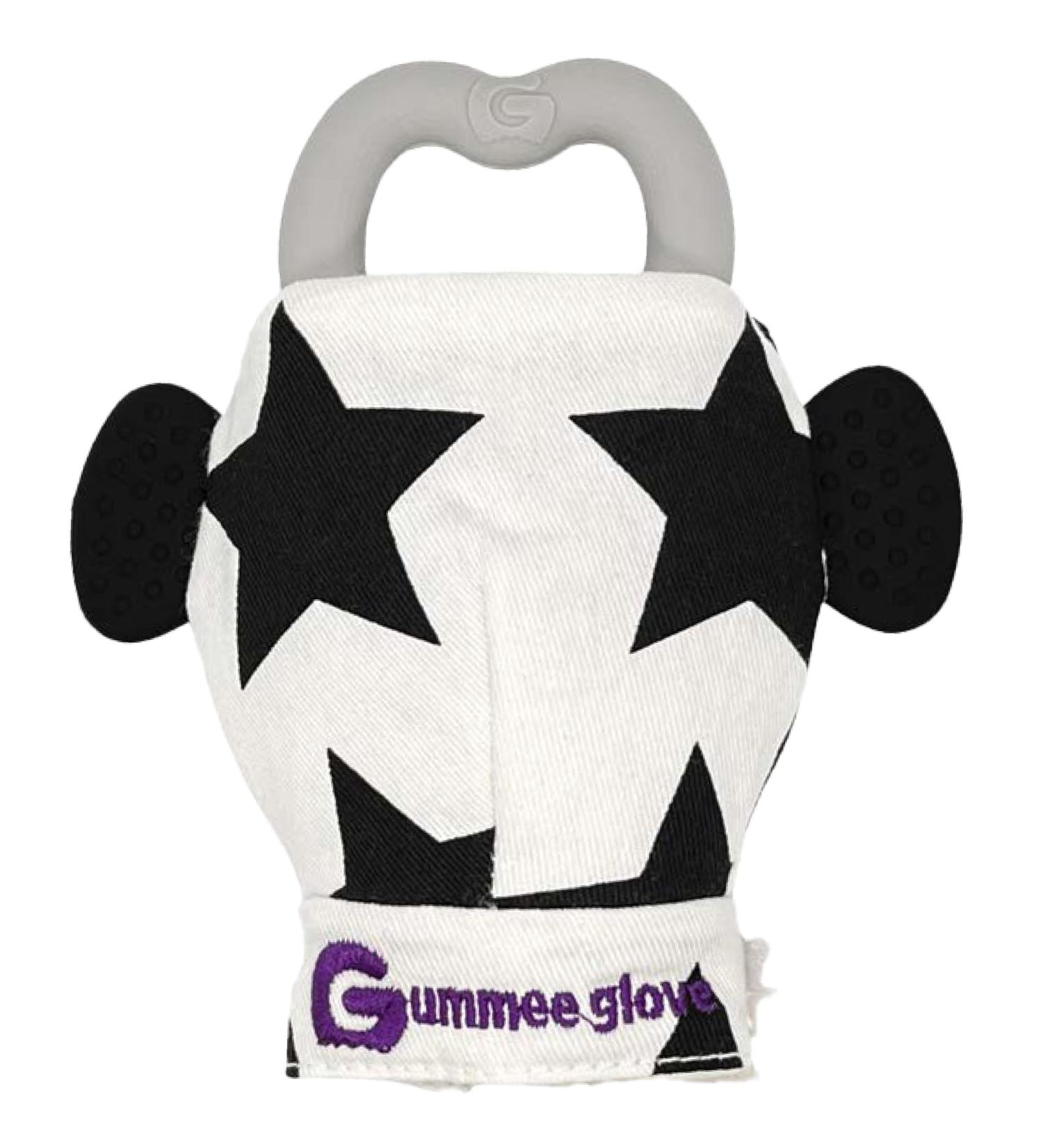 Gummee Glove Baby Teething Mitten - Detachable Teething Toy for 3-6 Months - Premium Black/White Teething Glove for Babies - Buy Online on GoSupps.com