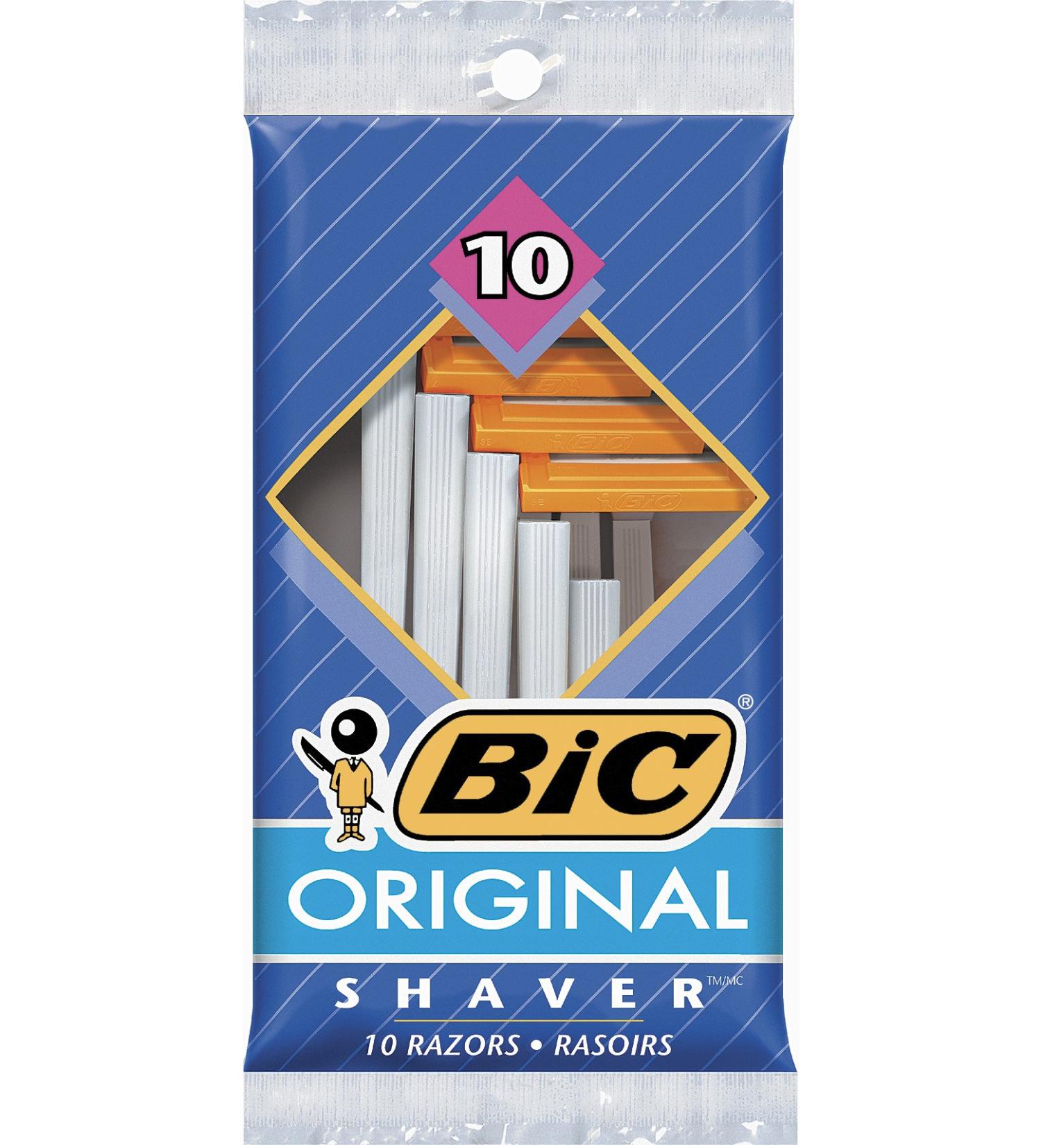 BIC Sensitive Disposable Razors Single Blade For a Smooth and Comfortable Shave 10-Count of Unisex Razors - Buy Online on GoSupps.com