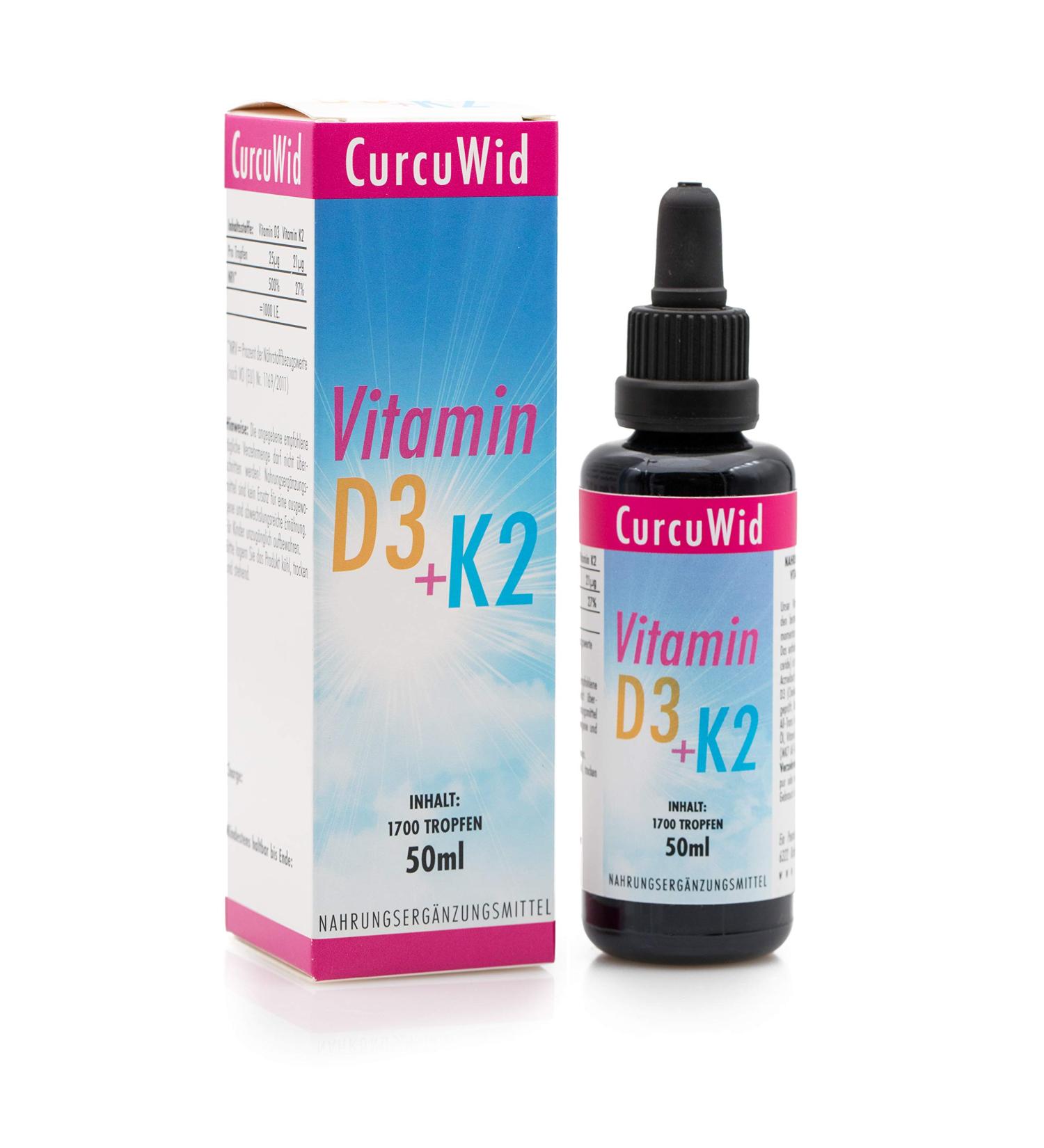 Vitamin D3 K2 Drops 50ml - MK7 All-Trans | Laboratory Tested | Ph.Eur. | Miron Glass | Shop Internationally - Buy Online on GoSupps.com