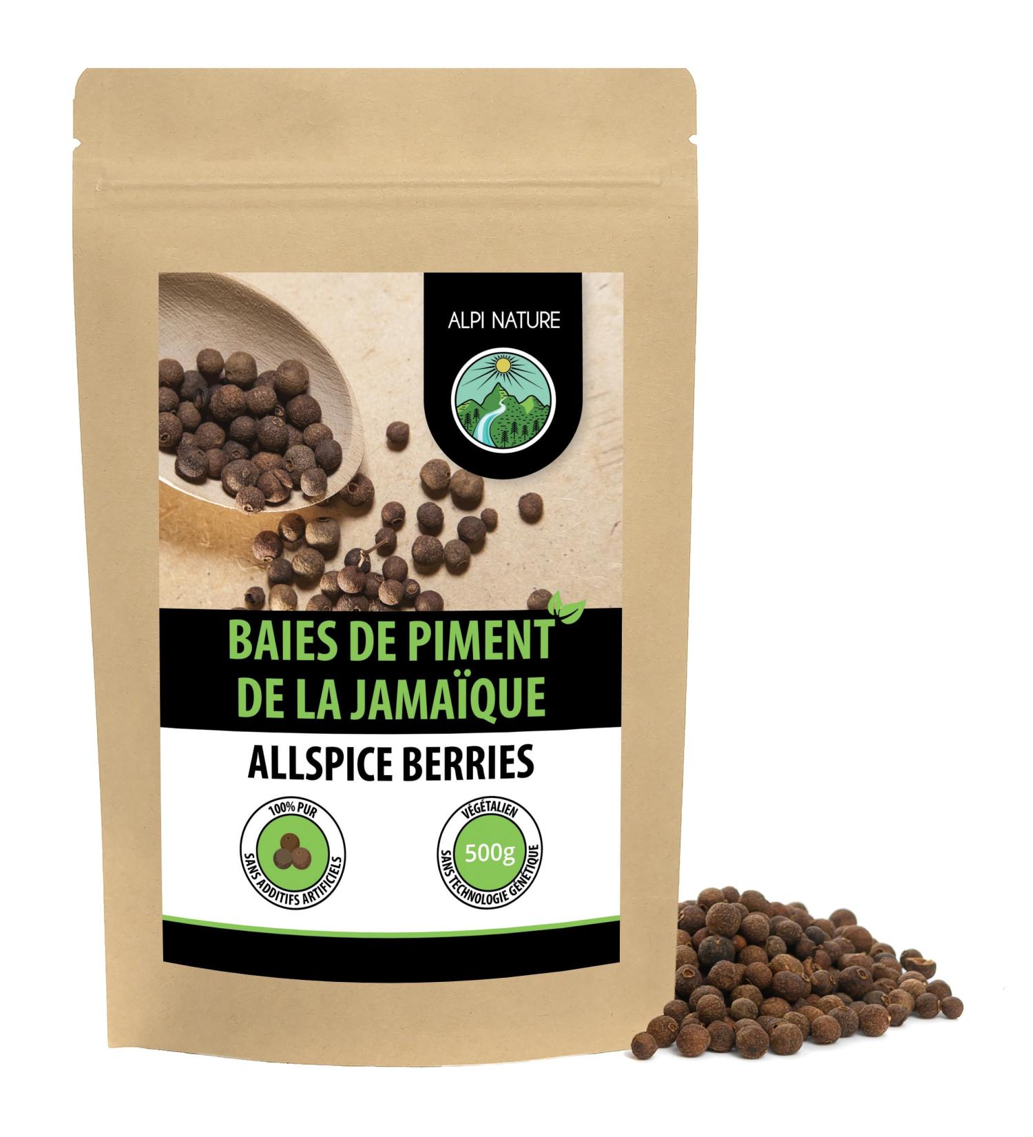 Whole allspice (500g) allspice grains 100% natural no additives vegan allspice seeds - Buy Online on GoSupps.com