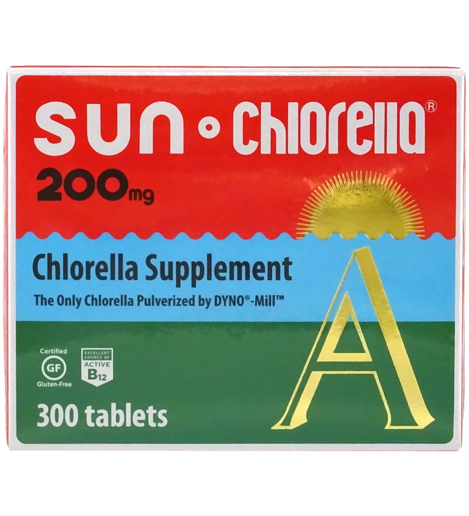 SUN CHLORELLA - Chlorella Supplement  Vitamin-Enriched and Vegan-Friendly Tablets (200 Mg - 300 ct) - Buy Online on GoSupps.com