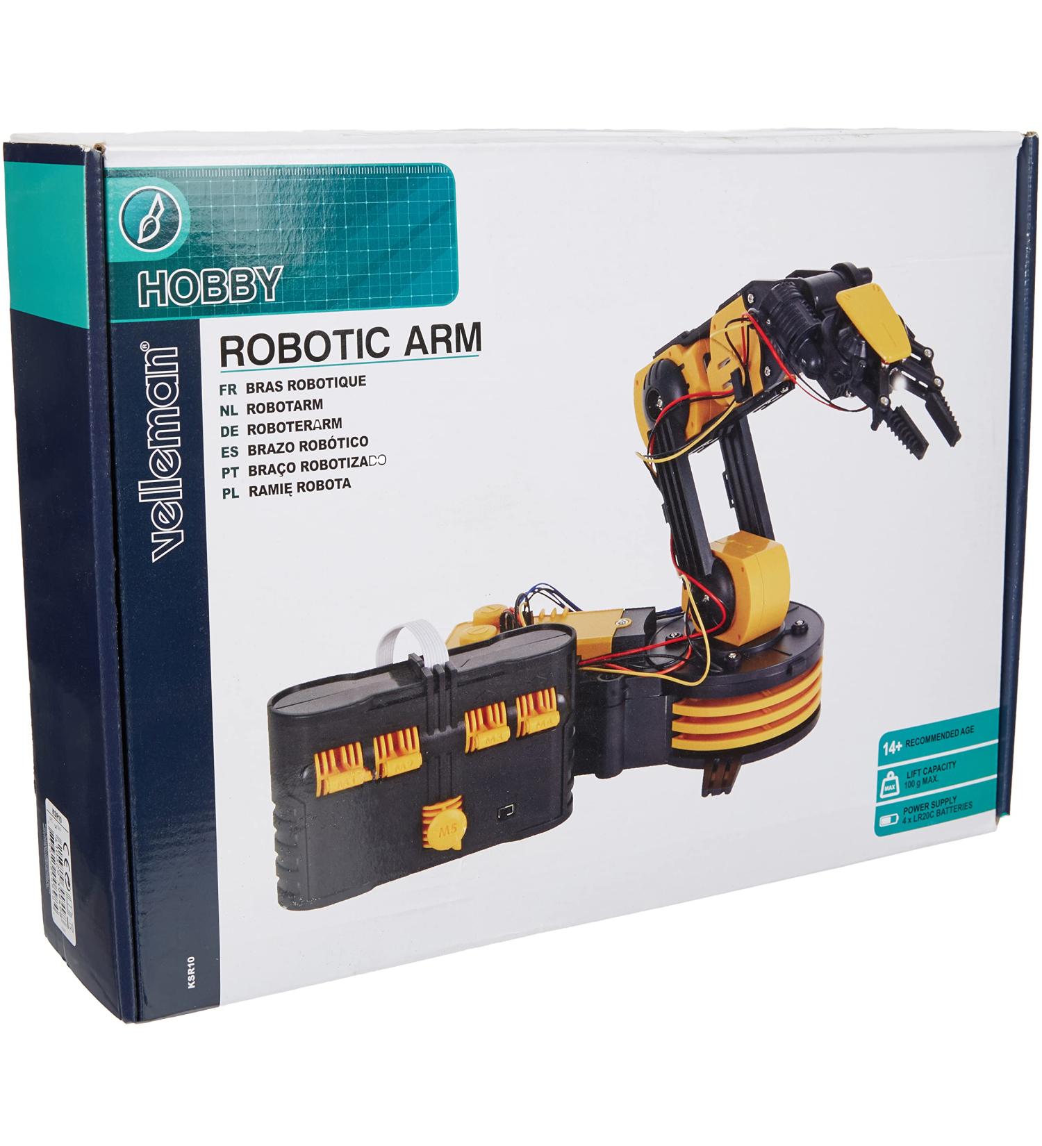Velleman KSR10 Robotic Arm - High Quality Robotics Kit for International Shipping - Buy Online on GoSupps.com