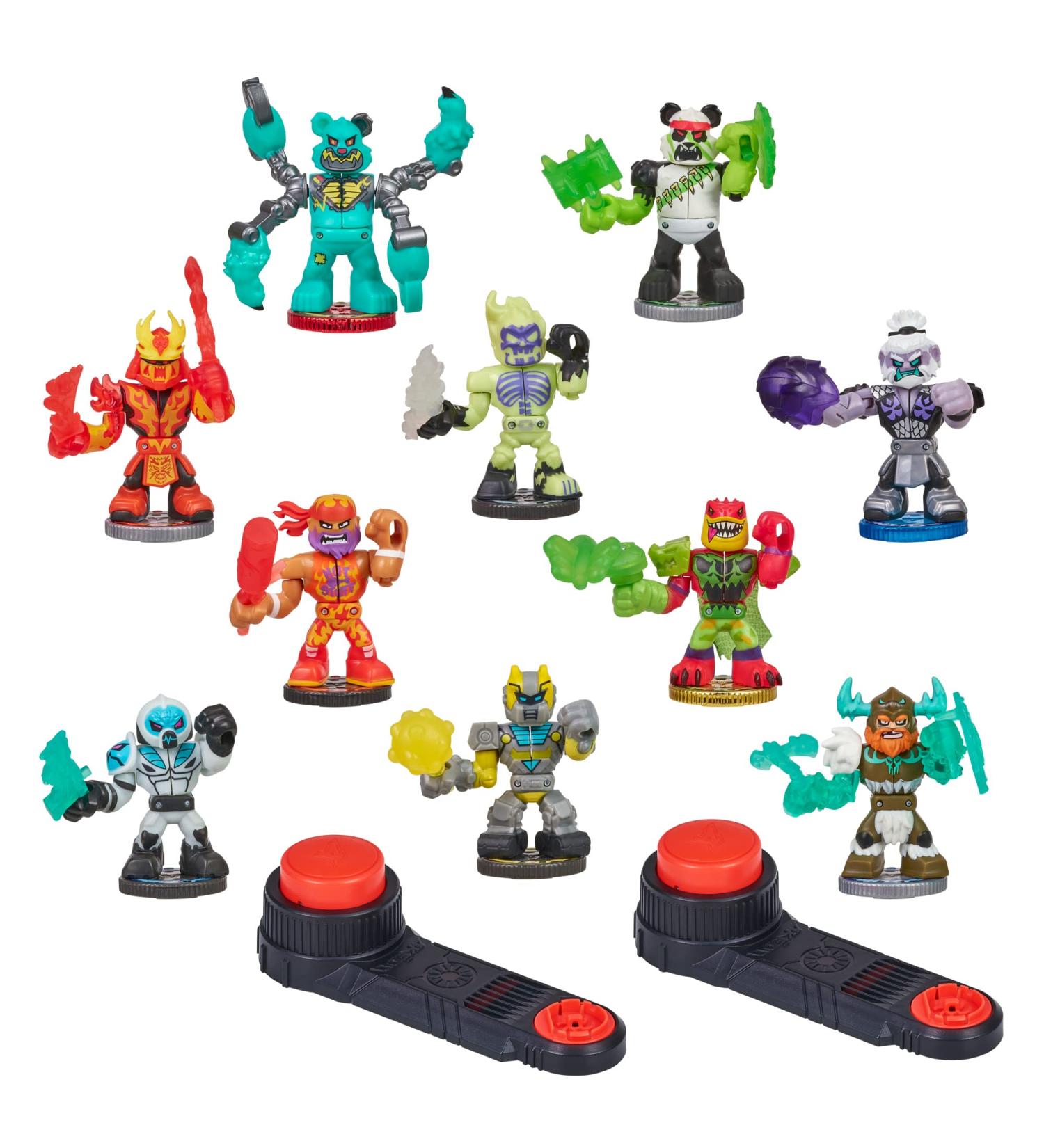 Legends of Akedo Button Bash Collector Pack | 10 Ultimate Arcade Warrior Figures & 2 Controllers - Amazon Exclusive - Buy Online on GoSupps.com