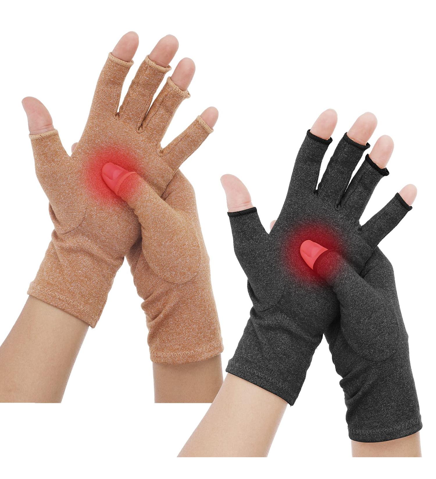 Yolev Arthritis Compression Gloves - 2 Pairs for Rheumatoid & Carpal Tunnel Pain Relief - Buy Online on GoSupps.com