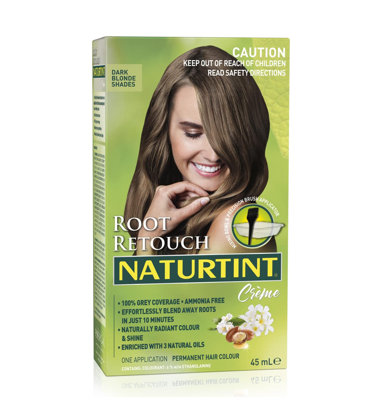 Naturtint Root Retouch Dark Blonde 45ml - Instant Hair Color Touch Up | 100% Vegan & Ammonia-Free Hair Dye - Buy Online on GoSupps.com