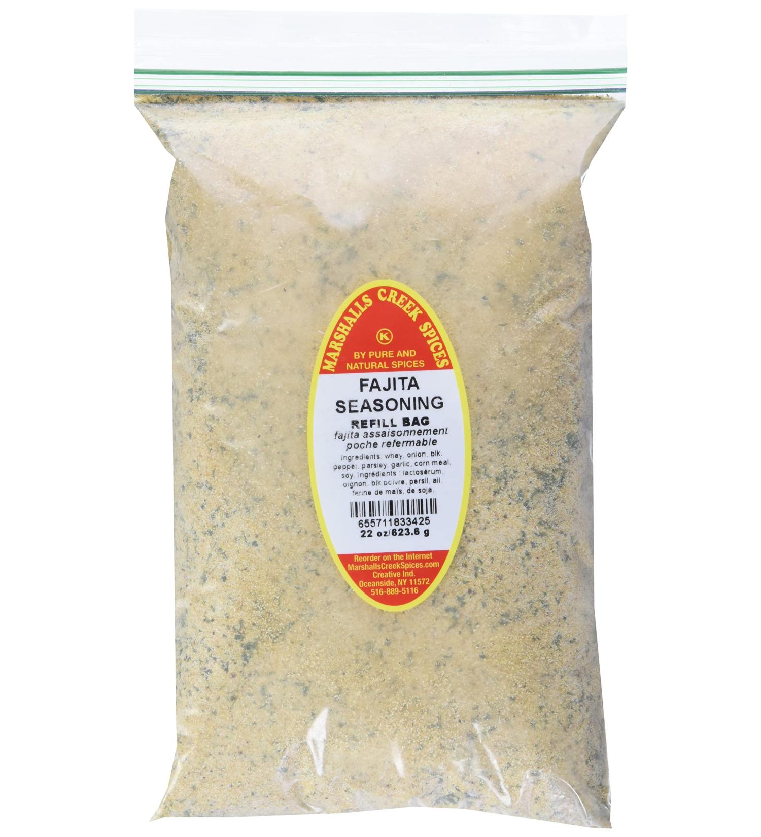 Marshalls Creek Spices Marshalls Creek Kosher Spices XL FAJITA Seasoning No Salt Refill 22 Oz. 22 ounces Pepper 22 Count (Pack of 2) - Buy Online on GoSupps.com