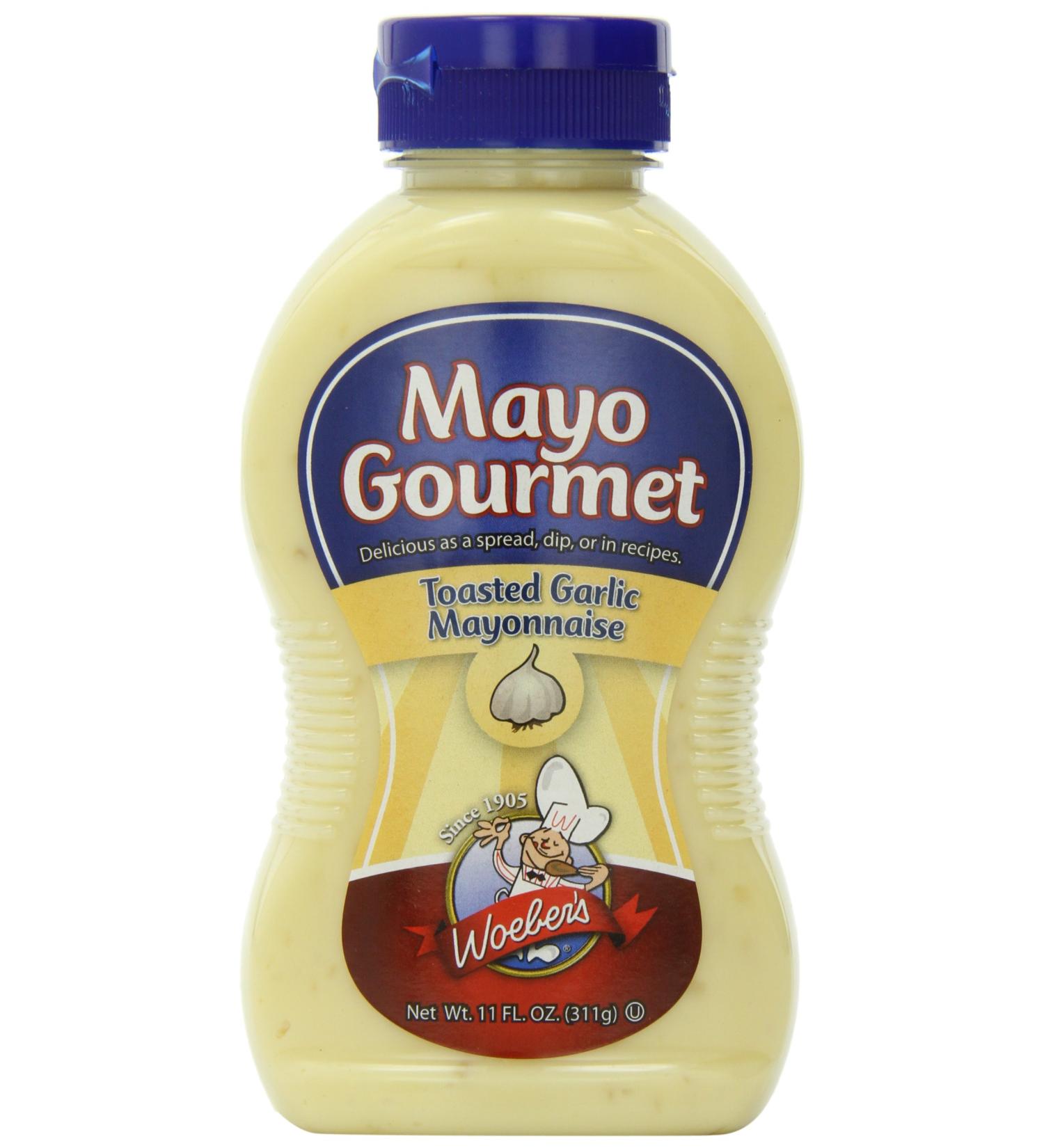 Woebers Toasted Garlic Mayonnaise - 11 Oz | Gourmet Flavor for Dishes - Buy Online on GoSupps.com