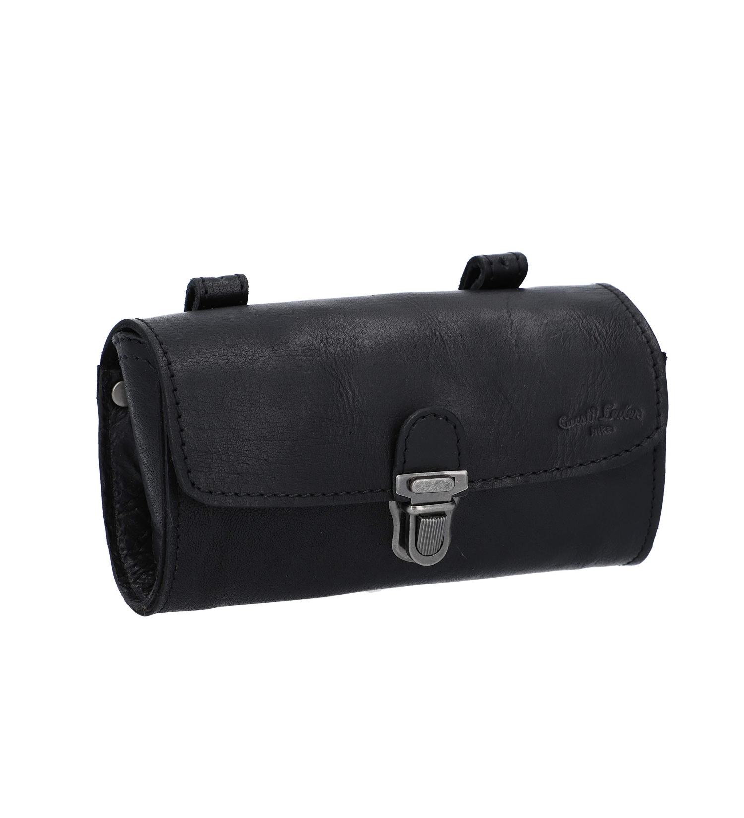Gusti Saddlebag Leather - Wolfgang L. Lanking | Vintage Black Bicycle Tool Pocket & Storage Bag Replacement Tire Bag - Buy Online on GoSupps.com