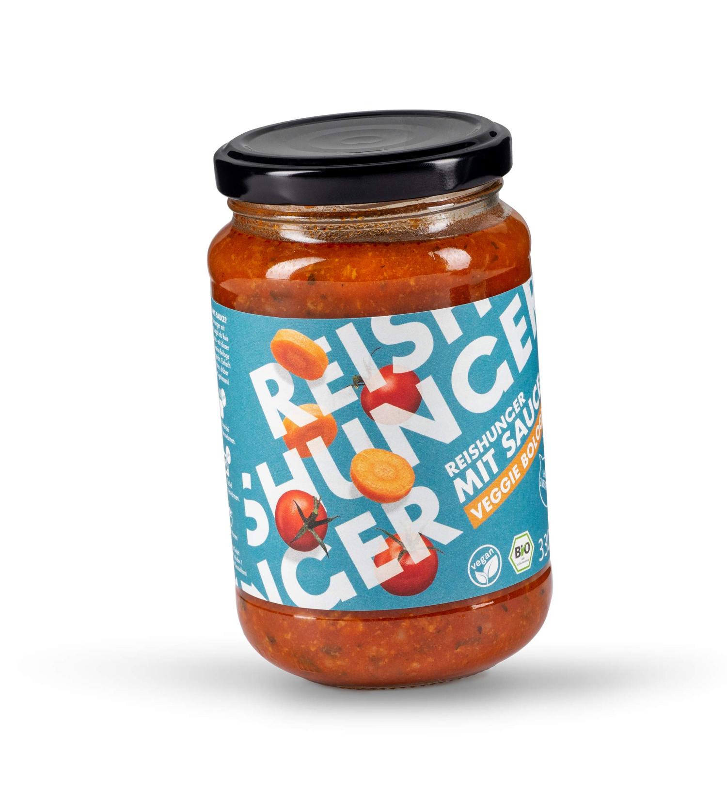 Reishunger Organic Veggie Bolognese Sauce (3x330ml) - Vegan & Gluten-Free Mediterranean Ready-Made Sauce for Rice Pasta & More - Buy Online on GoSupps.com