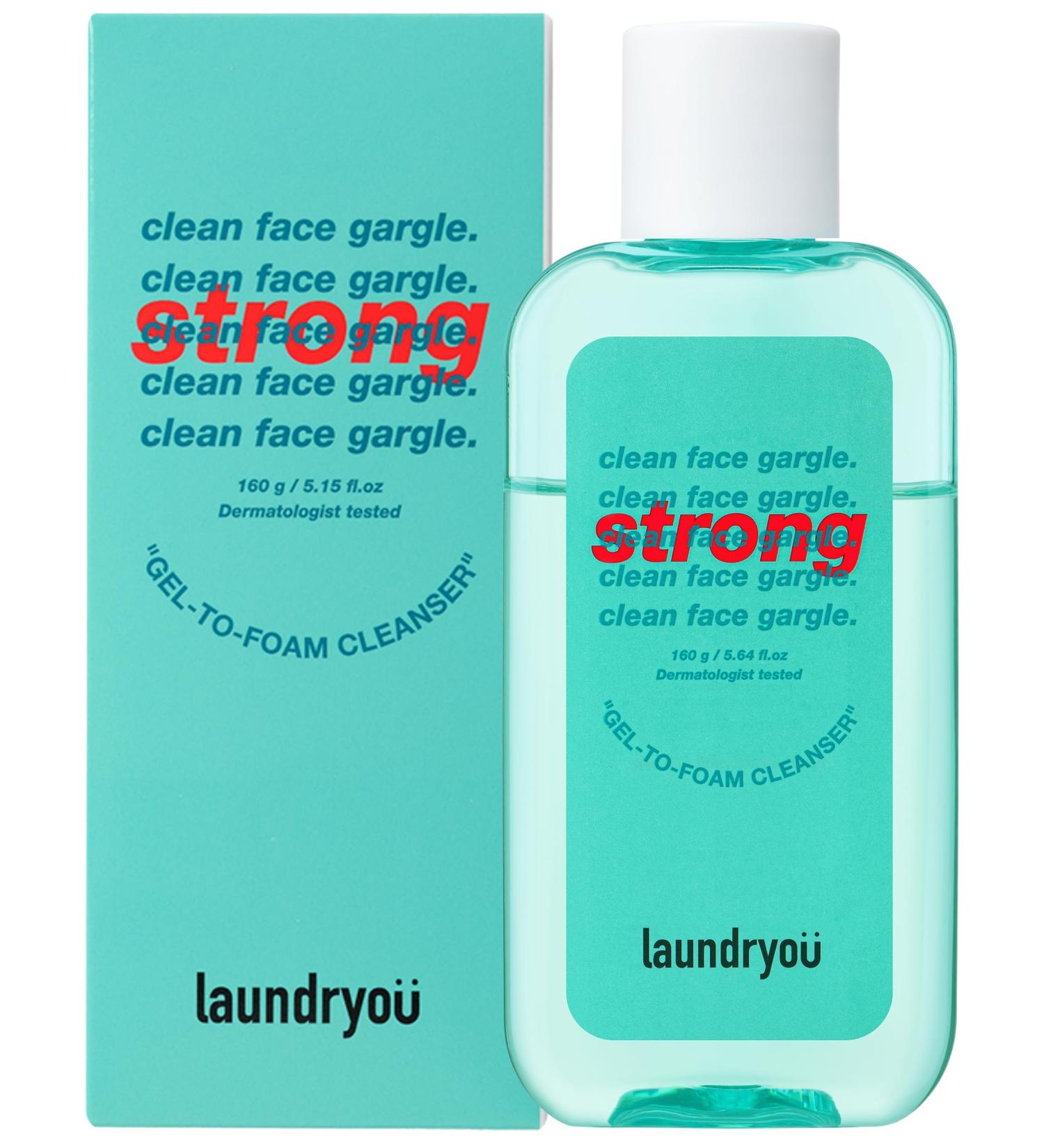 Clean Face Gargle Gel-to-Foam Cleanser - Gentle Pore Refining Non-Comedogenic Sensitive Skin - 5.4 fl. oz - Buy Online on GoSupps.com