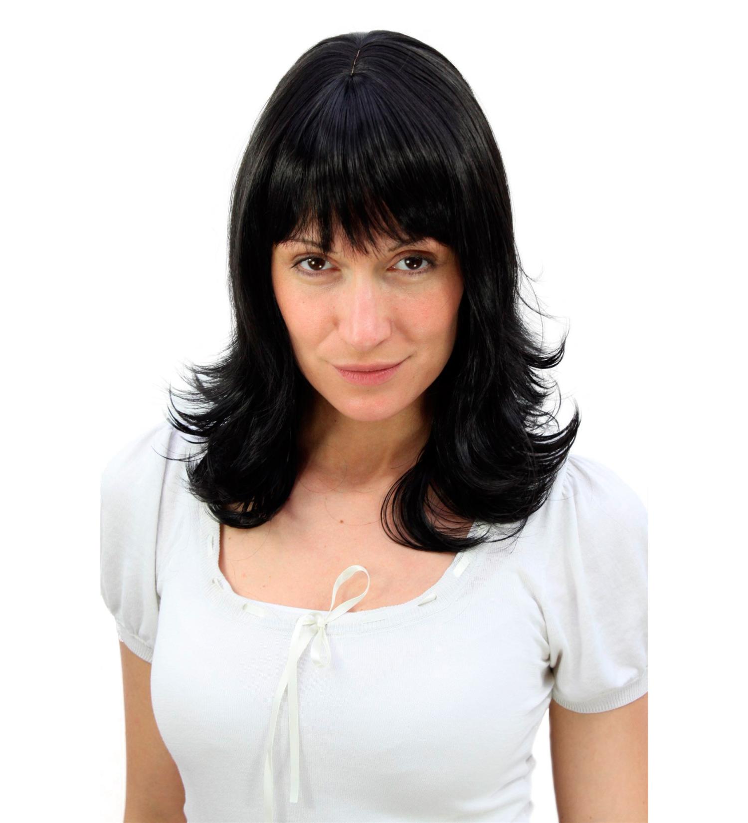 WIG ME UP 3017-2 | Black Shoulder Length Wavy Hair Wig - Shop Internationally for Stylish Wigs - Buy Online on GoSupps.com