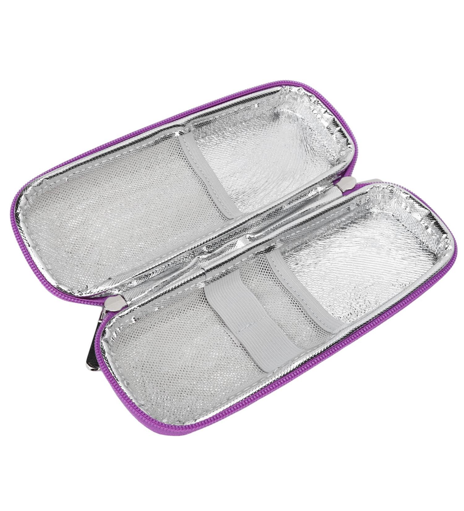 Insulin Cooler Travel Case - Waterproof Multi-Layer Protection (Purple) - Buy Online on GoSupps.com