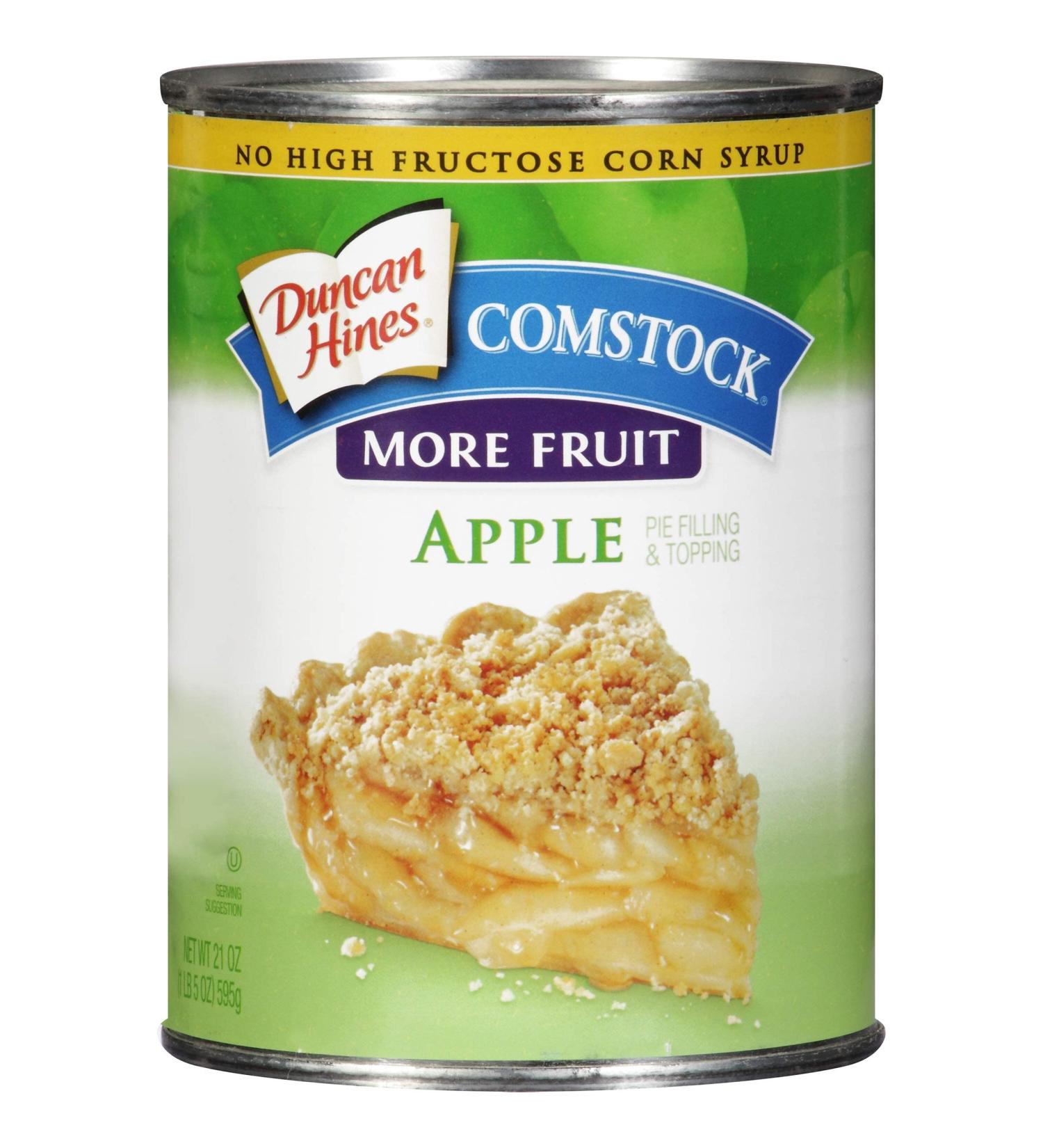 Comstock More Fruit Pie Filling & Topping Apple 21 Ounce - 3 Pack