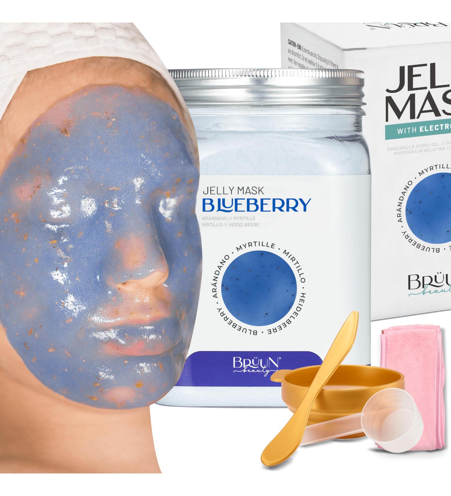 Br un Peel-Off Jelly Mask - Premium Blueberry Burst Powder for Spa & Skincare | Ideal for Beauticians & Hydro Face Masks - Buy Online on GoSupps.com