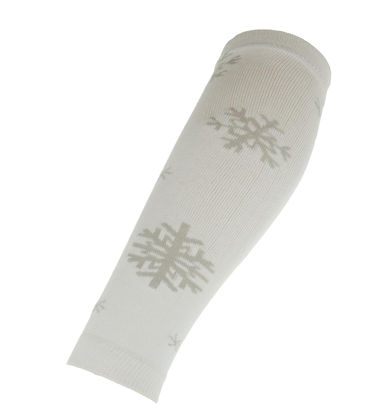 Glamour Girlz Kids Children Babies Toddlers Boys Girls Warm Winter Dance 80s Fancy Dress Costume Halloween Christmas Leg Warmers 6 9 Months to 1 2 3 4 5 6 Years White Snowflakes