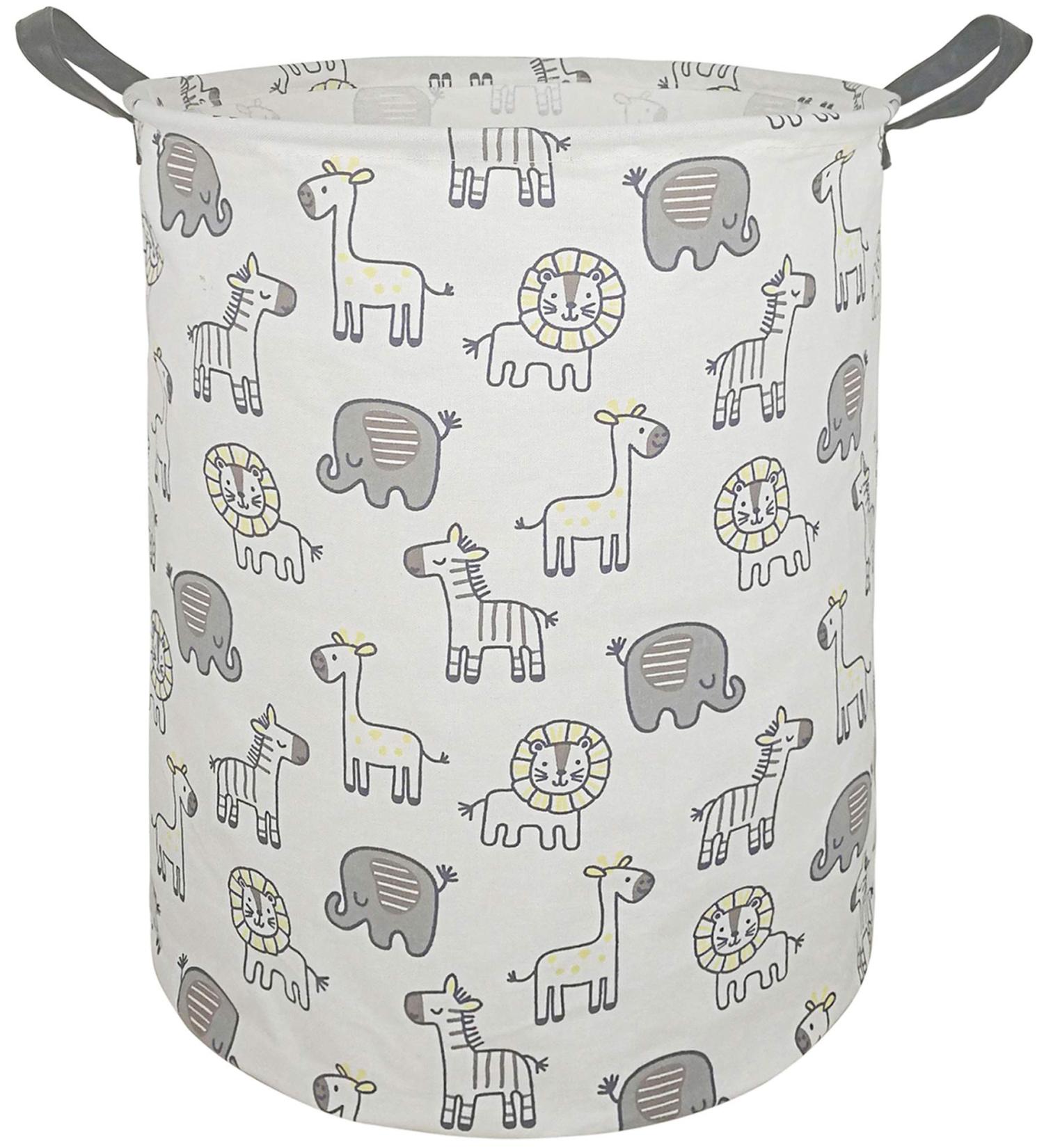 MAIZMZ Large Waterproof Animal-themed Storage Bin - Ideal for Laundry, Toys, and College Dorms - Yellow - Lightweight and Durable - Buy Online on GoSupps.com