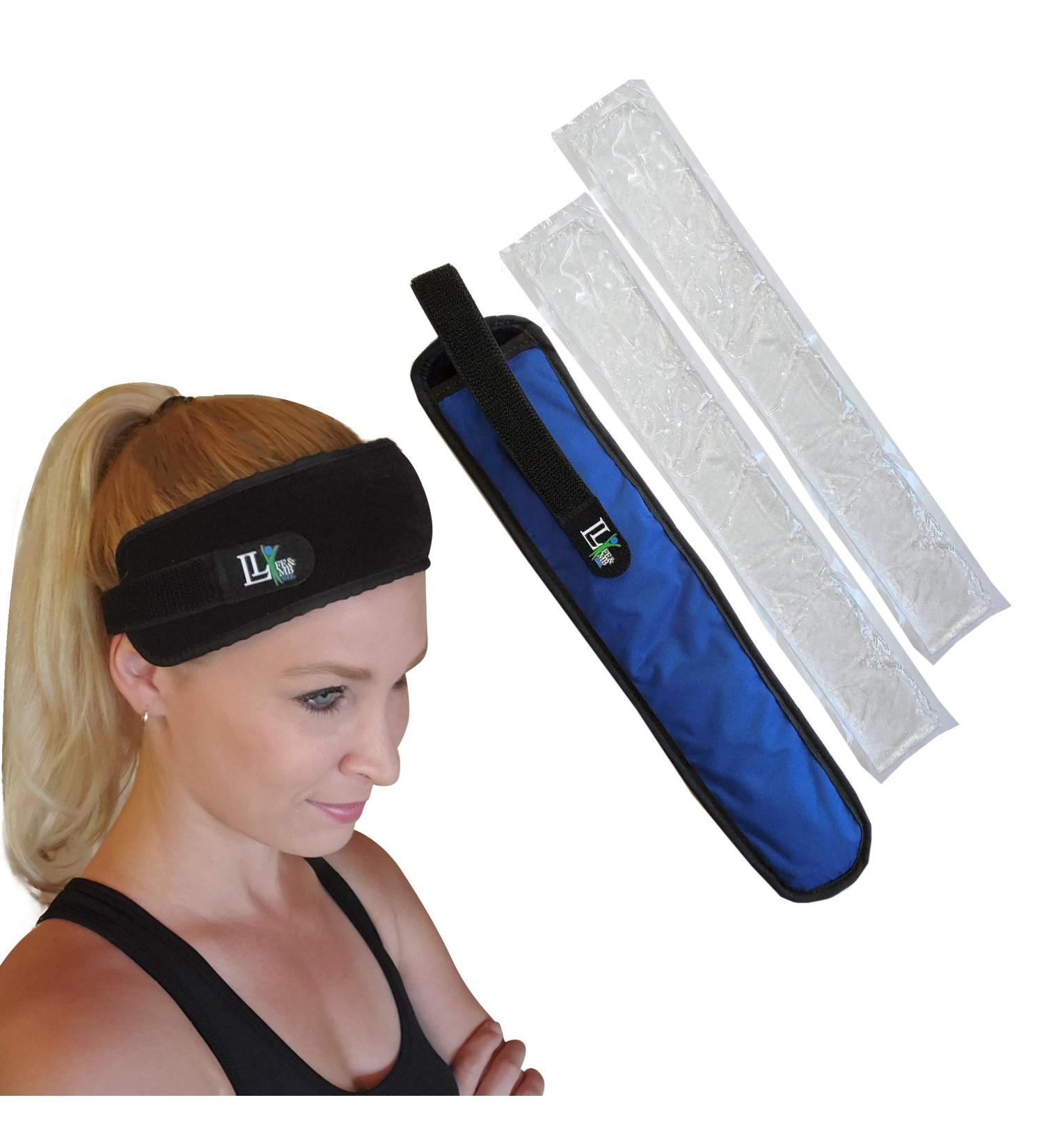 Hot Cold Therapy Wrap for Headache Relief, Migraine, Dental Pain, Patella Tendon, Sinus Pressure - Cold Pack - Buy Online on GoSupps.com