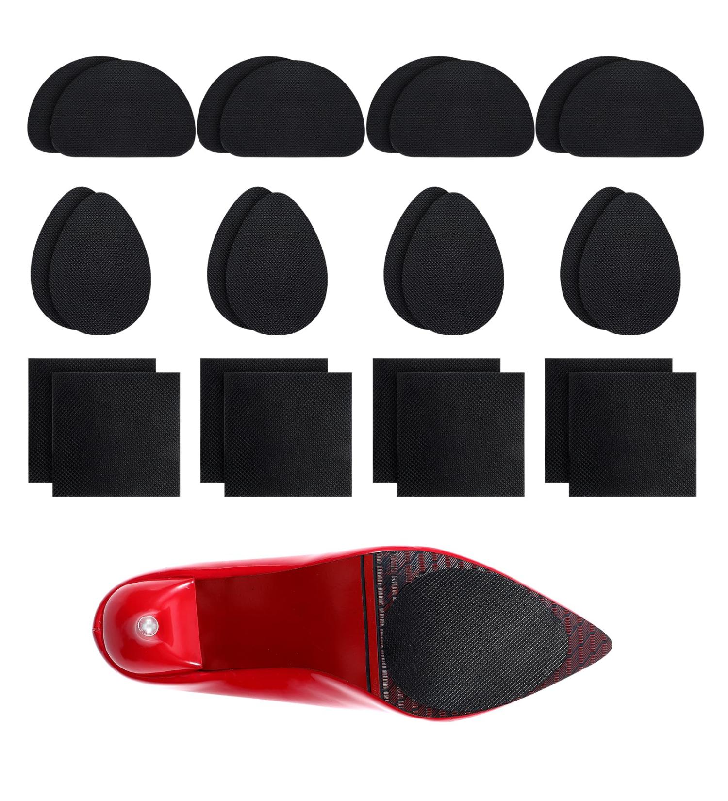 12 Pair Non Slip Shoe Pads - Self-Adhesive Anti-Slip Rubber Grips for Men & Women Boots | 3 Styles in Black - International Shipping Available - Buy Online on GoSupps.com