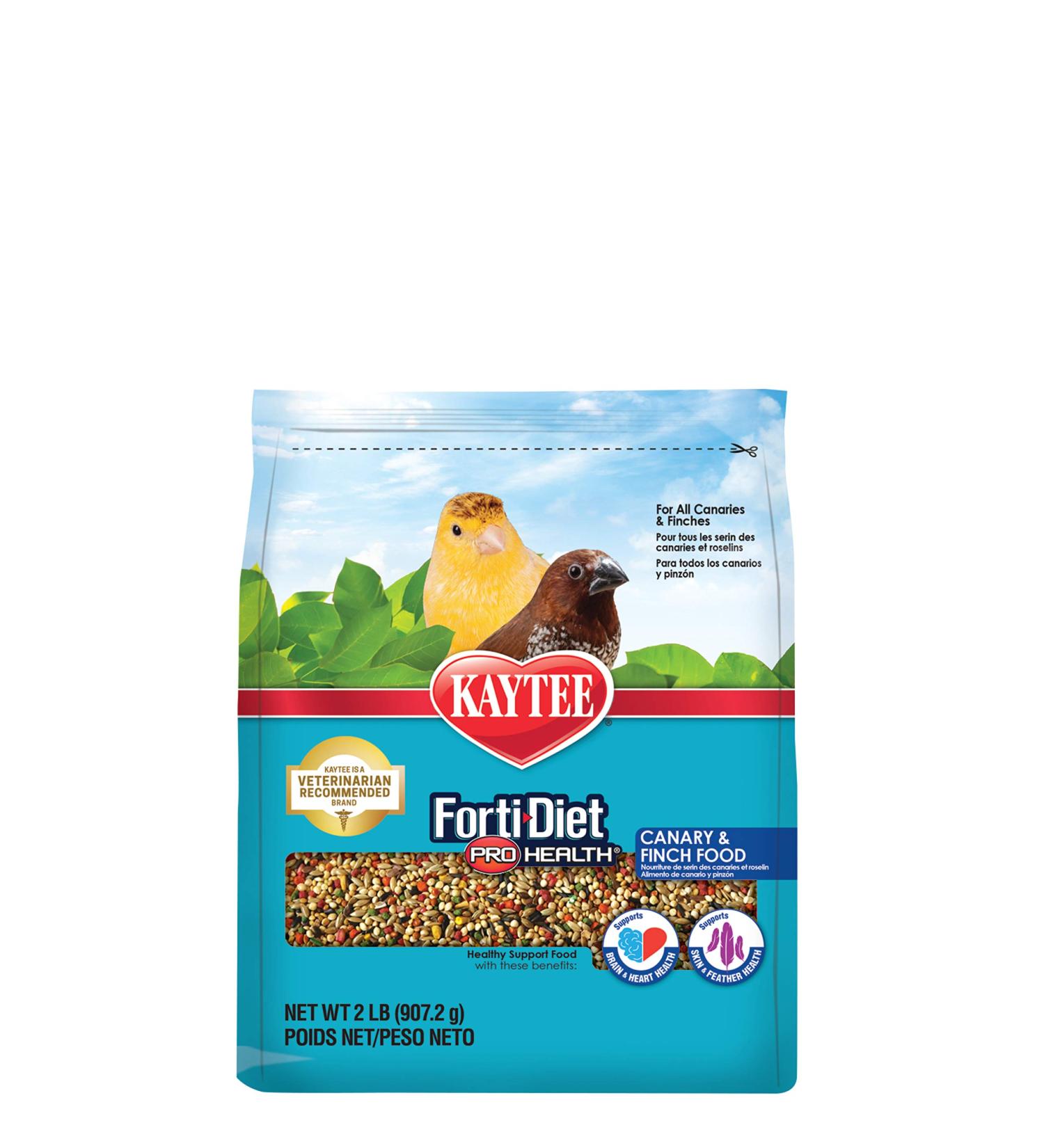 Kaytee Forti-Diet Pro Health Canary & Finch Pet Bird Food - 2lb | High-Quality Nutrition for Vibrant Feathers & Health - Buy Online on GoSupps.com