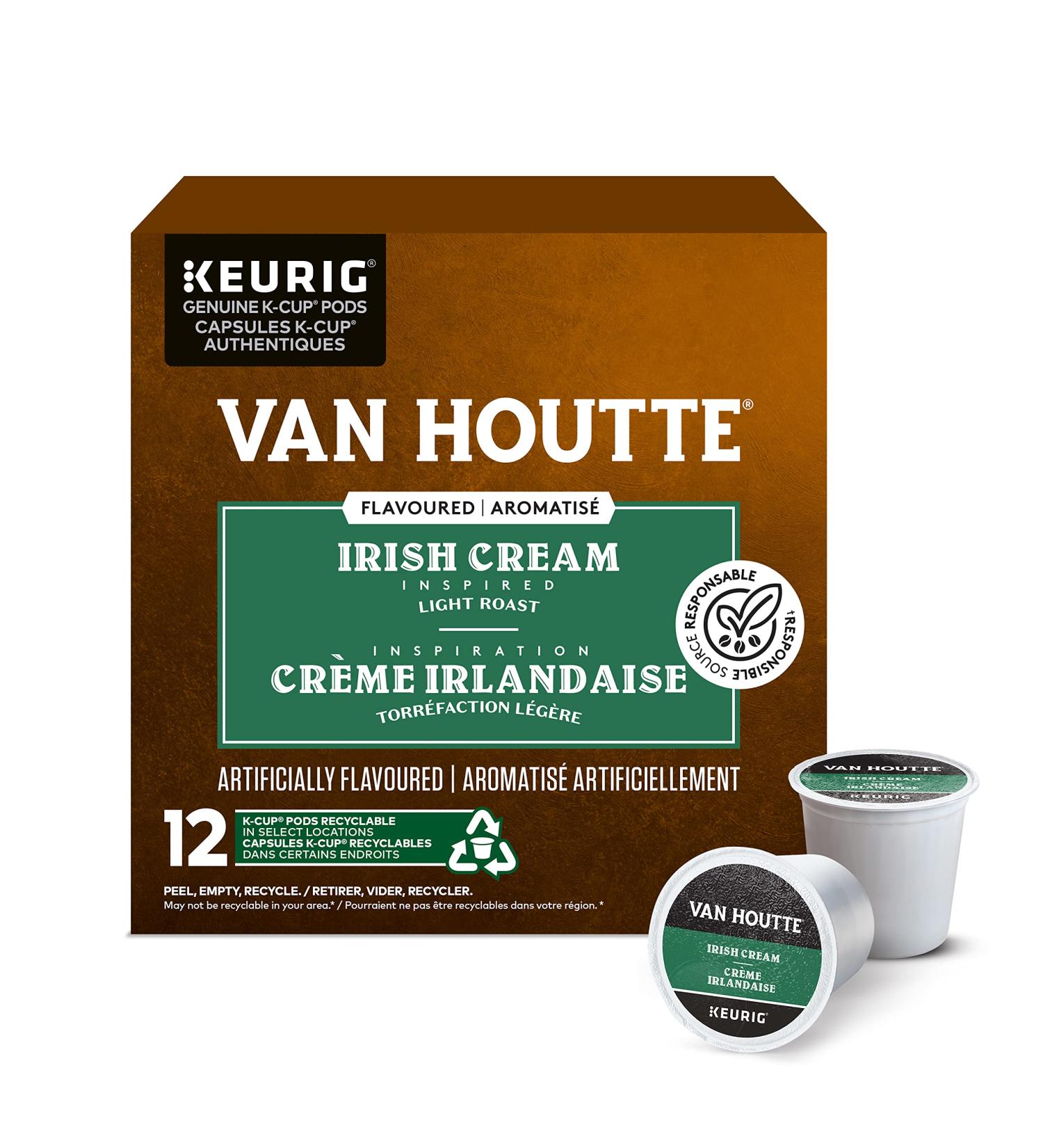 Van Houtte Irish Cream K-Cup Coffee Pods 12 Count For Keurig Coffee Makers Irish Cream 1 Count ( Pack of 12 ) - Buy Online on GoSupps.com