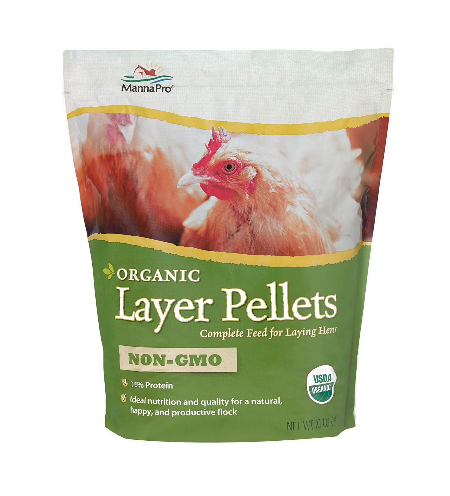 Non-GMO Manna Pro Layer Pellets - Organic High Protein Feed for Chickens - Buy Online on GoSupps.com